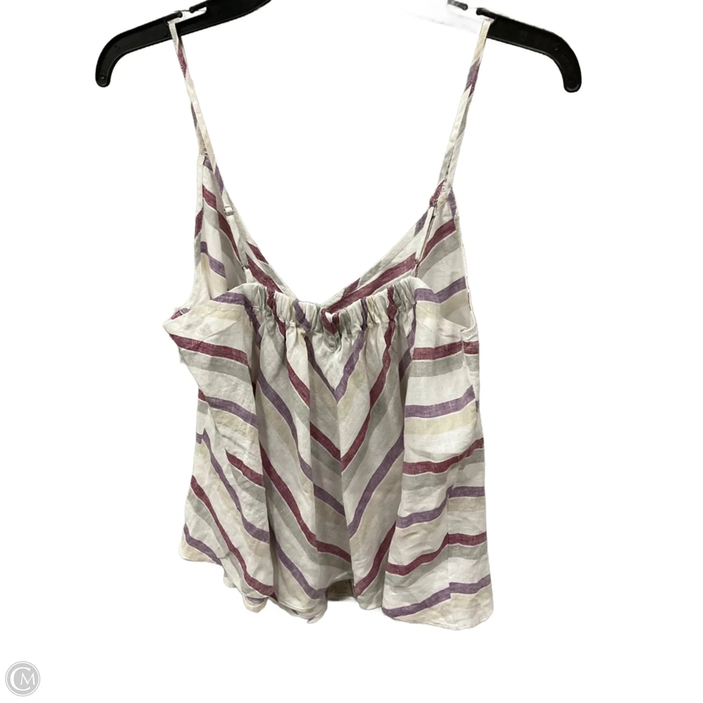 Top Sleeveless By Madewell In Striped Pattern, Size: M