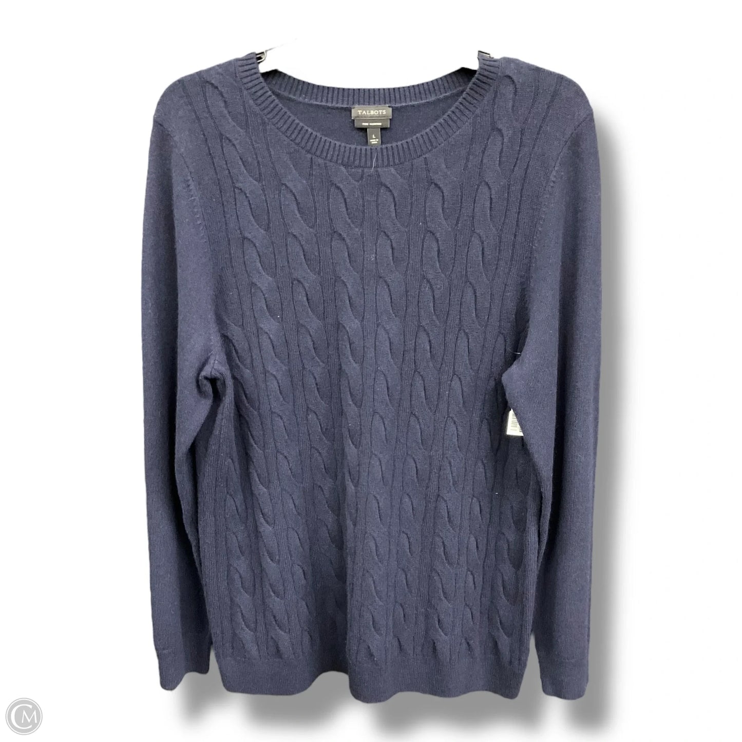 Sweater Cashmere By Talbots In Navy, Size: L