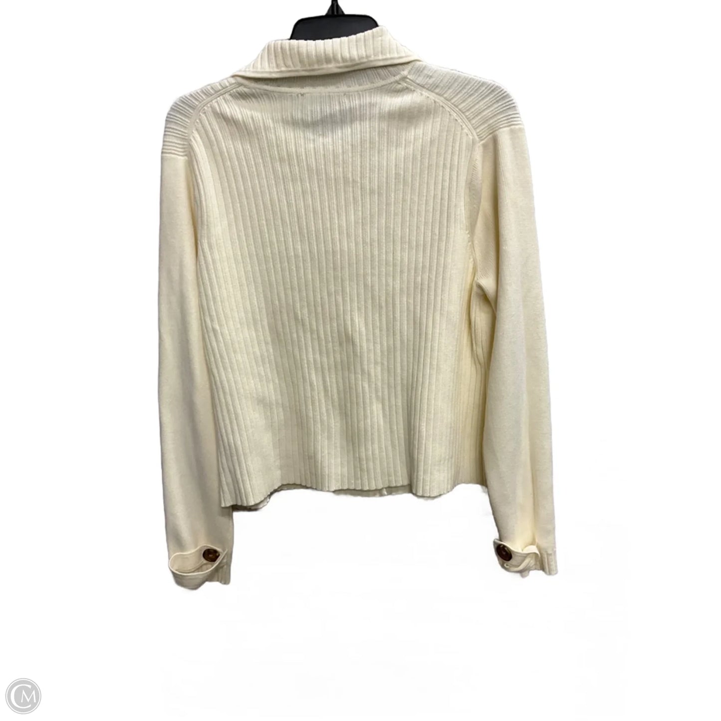Cardigan By Tommy Hilfiger In Cream, Size: Xl