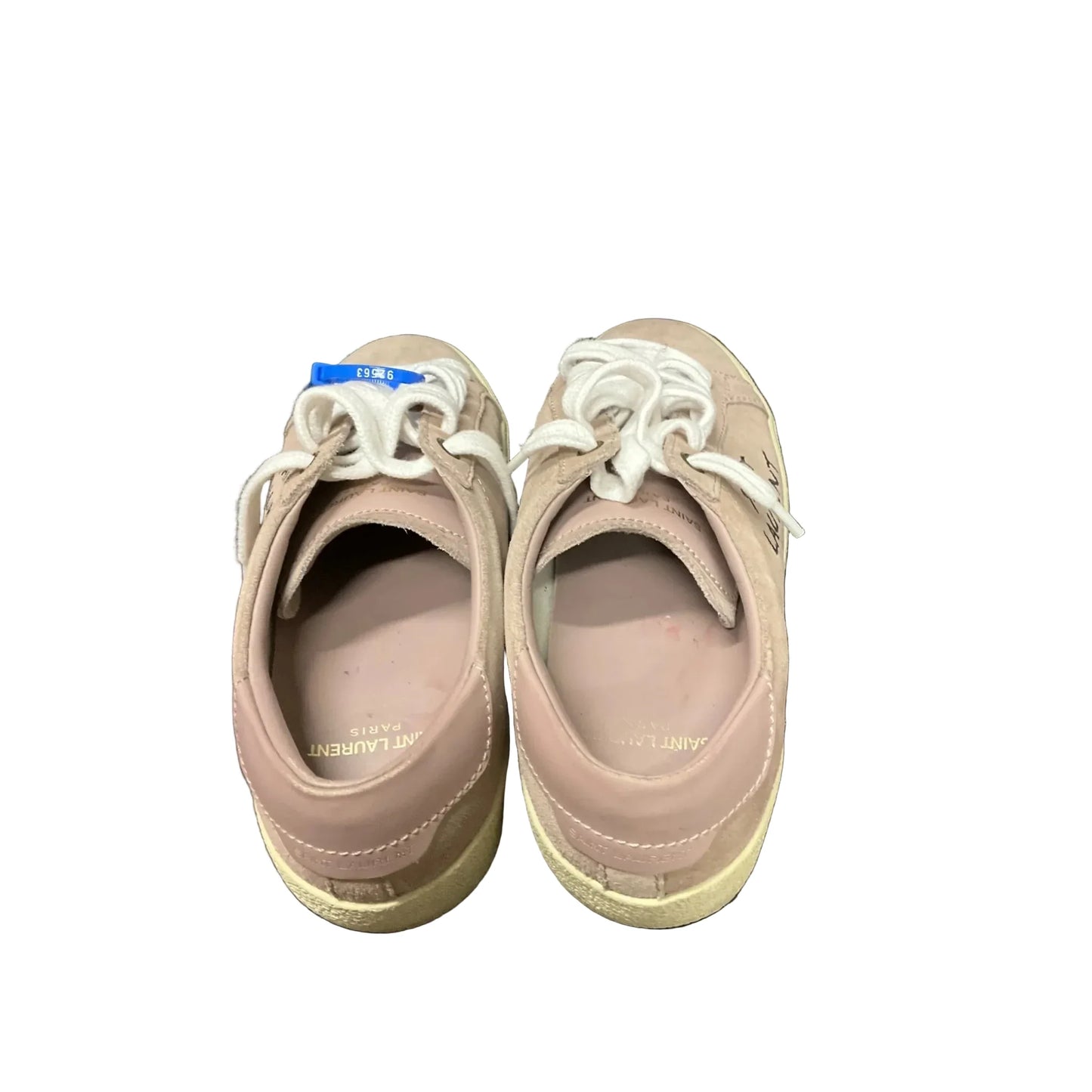 Shoes Luxury Designer By Yves Saint Laurent In Taupe, Size: 8.5