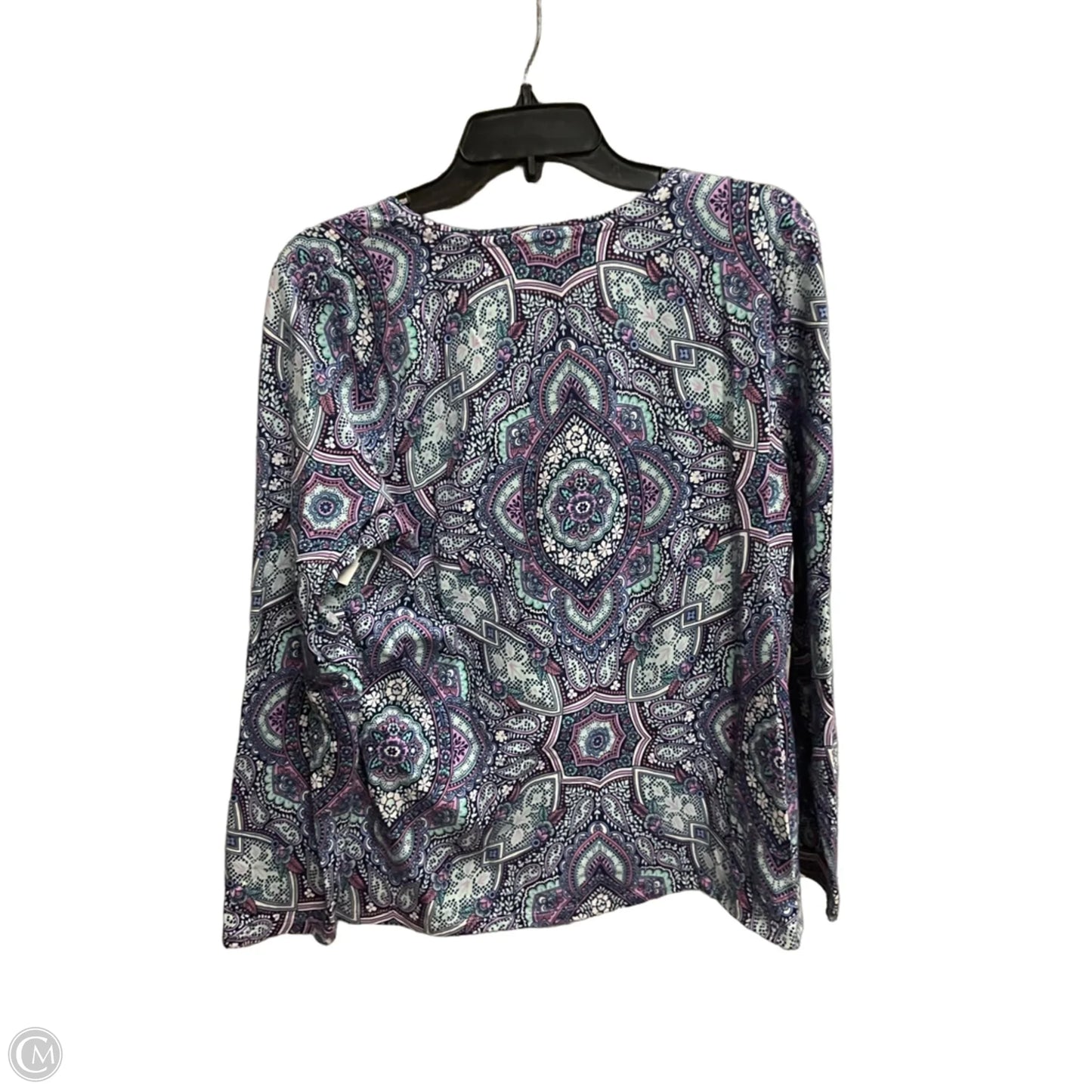 Top Short Sleeve Basic By Chicos In Grey, Size: Lp