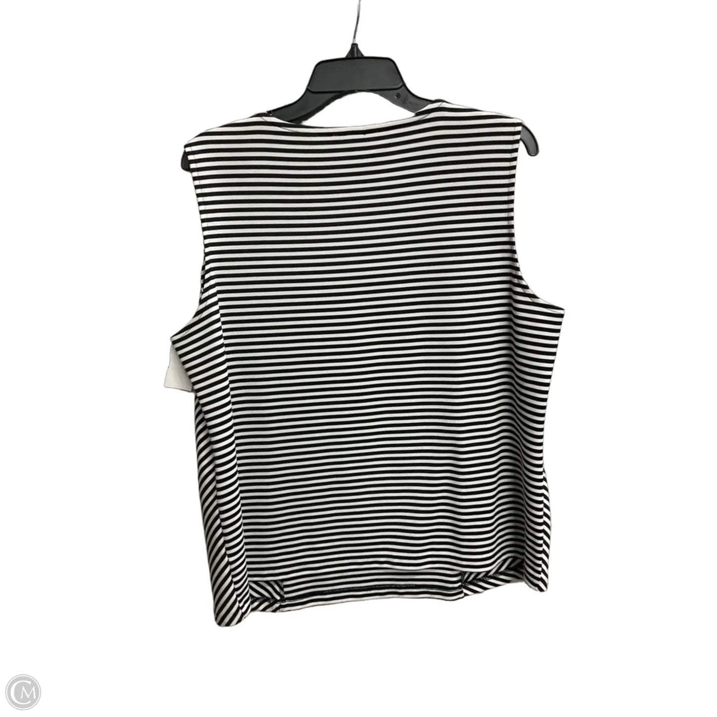 Top Sleeveless By Talbots In Striped Pattern, Size: 1x
