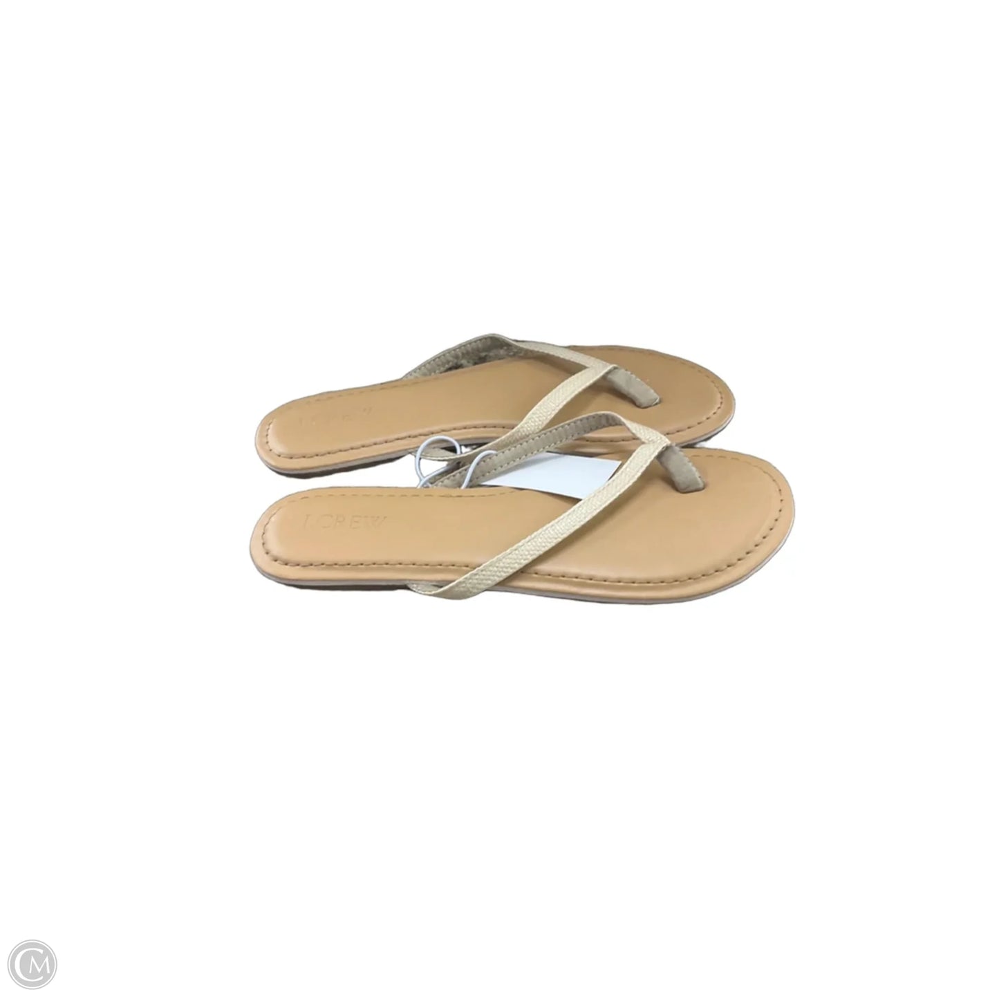 Sandals Flip Flops By J. Crew In Tan, Size: 8