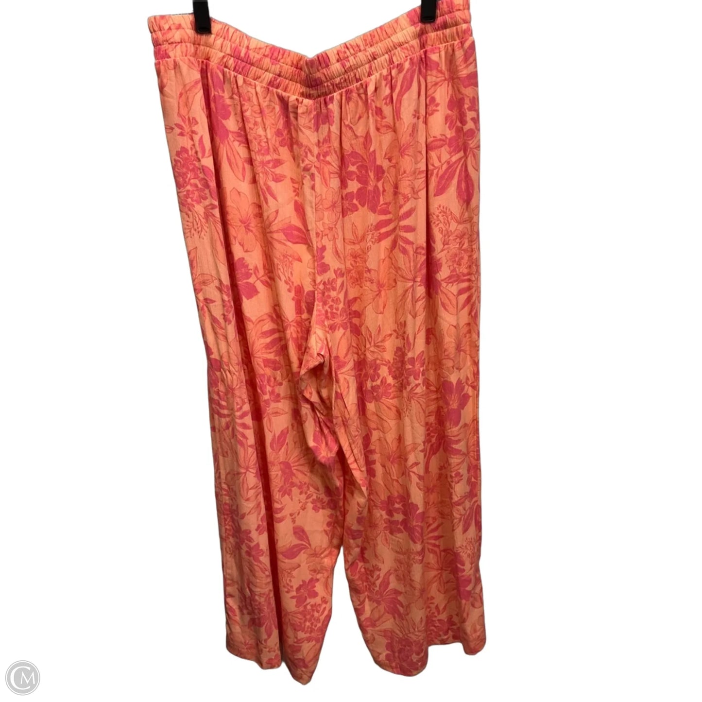 Pants Wide Leg By Torrid In Orange & Pink, Size: 12