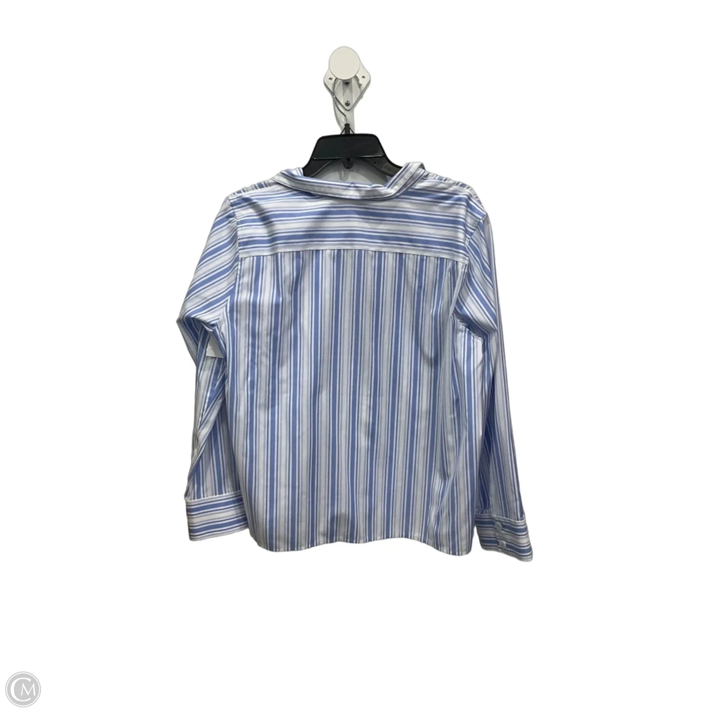 Blouse Long Sleeve By Talbots In Striped Pattern, Size: Xlp