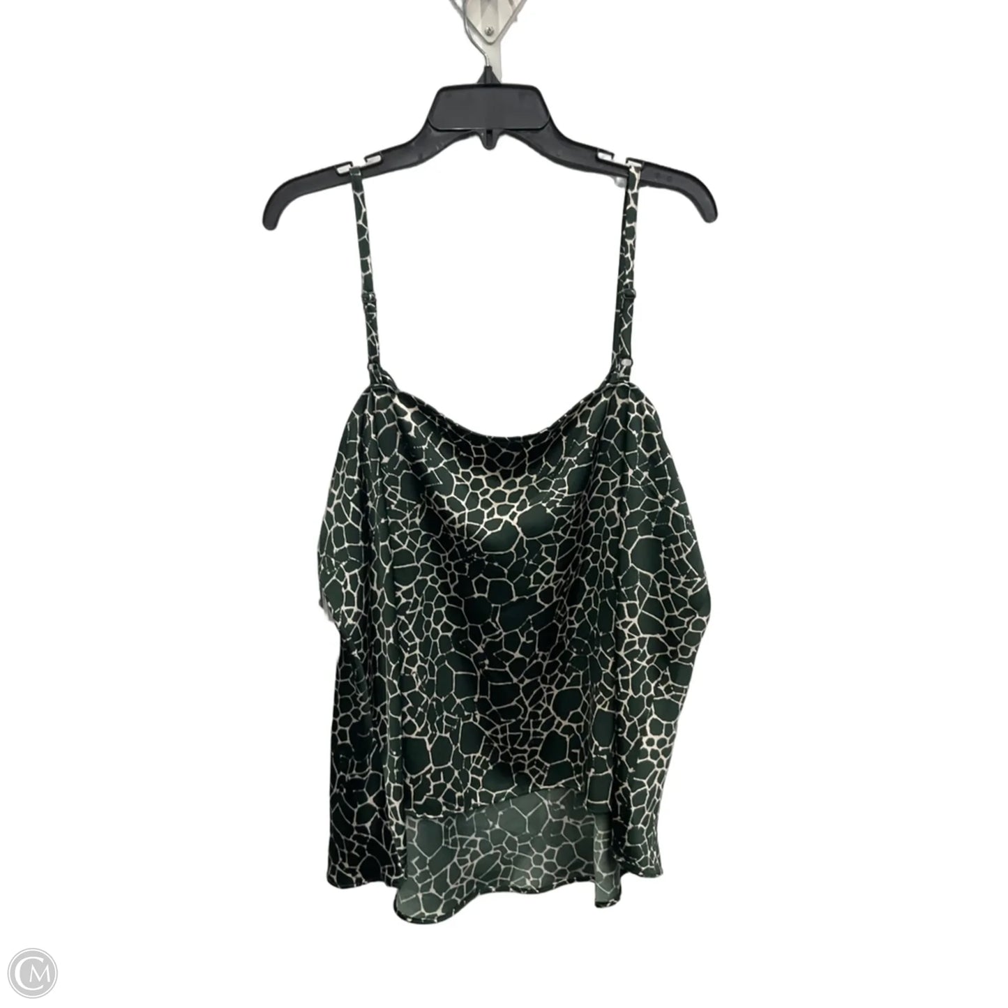 Top Sleeveless By Worthington In Green, Size: 2x
