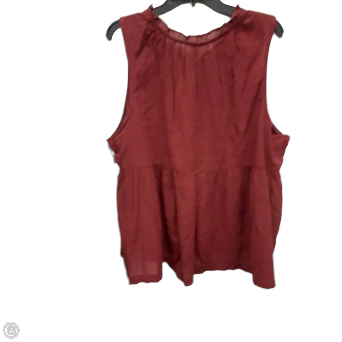Top Sleeveless By Old Navy In Red, Size: 2x