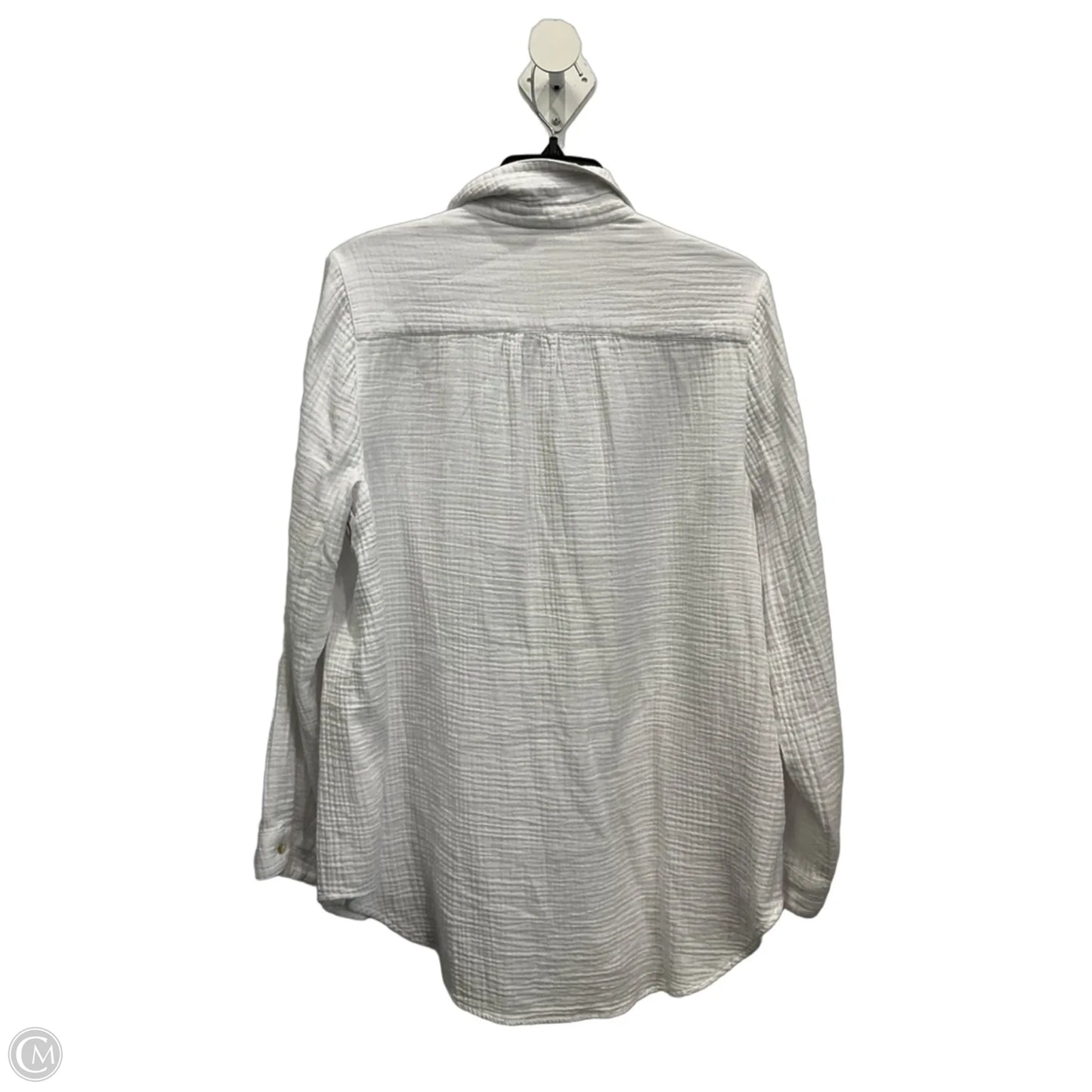 Top Long Sleeve By J. Jill In White, Size: L