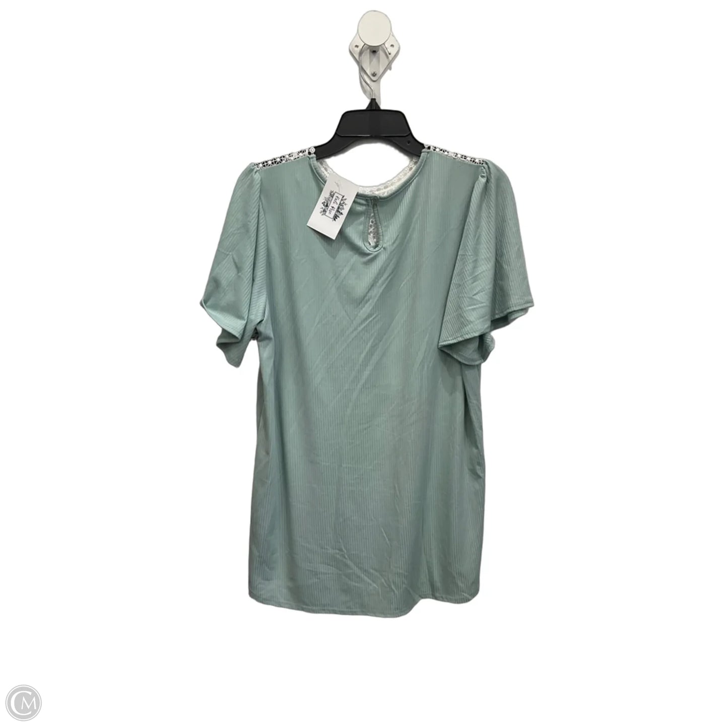 Top Short Sleeve By Heimish Usa In Teal, Size: 1x