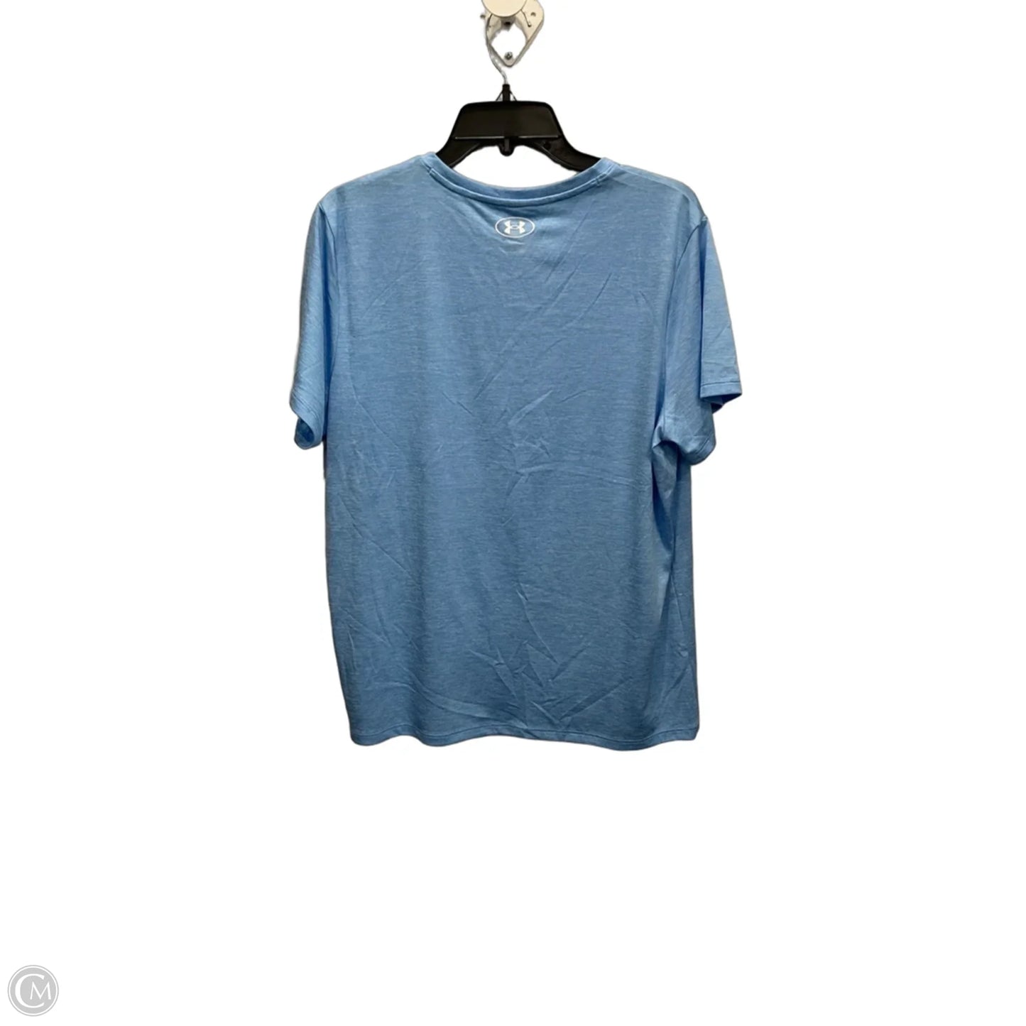 Athletic Top Short Sleeve By Under Armour In Blue, Size: Xl