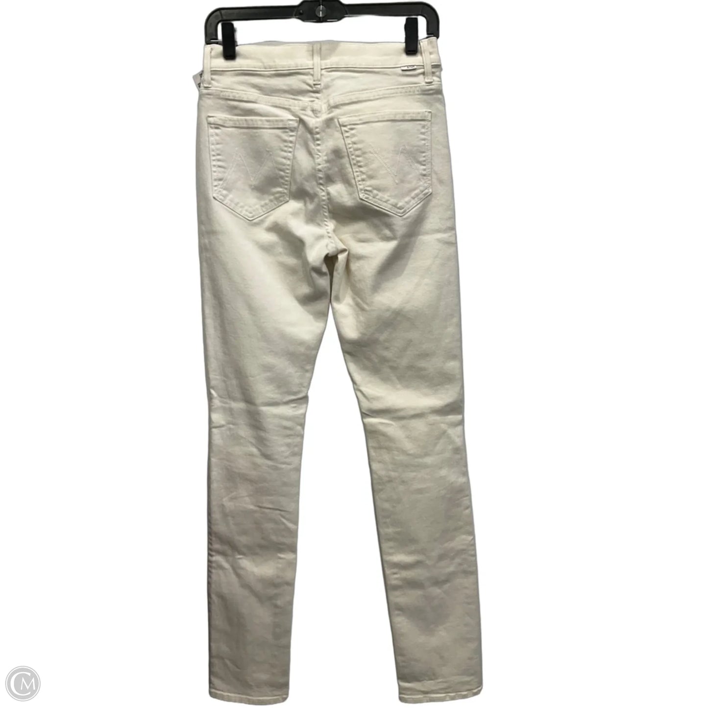 Jeans Skinny By Mother In White Denim, Size: 6