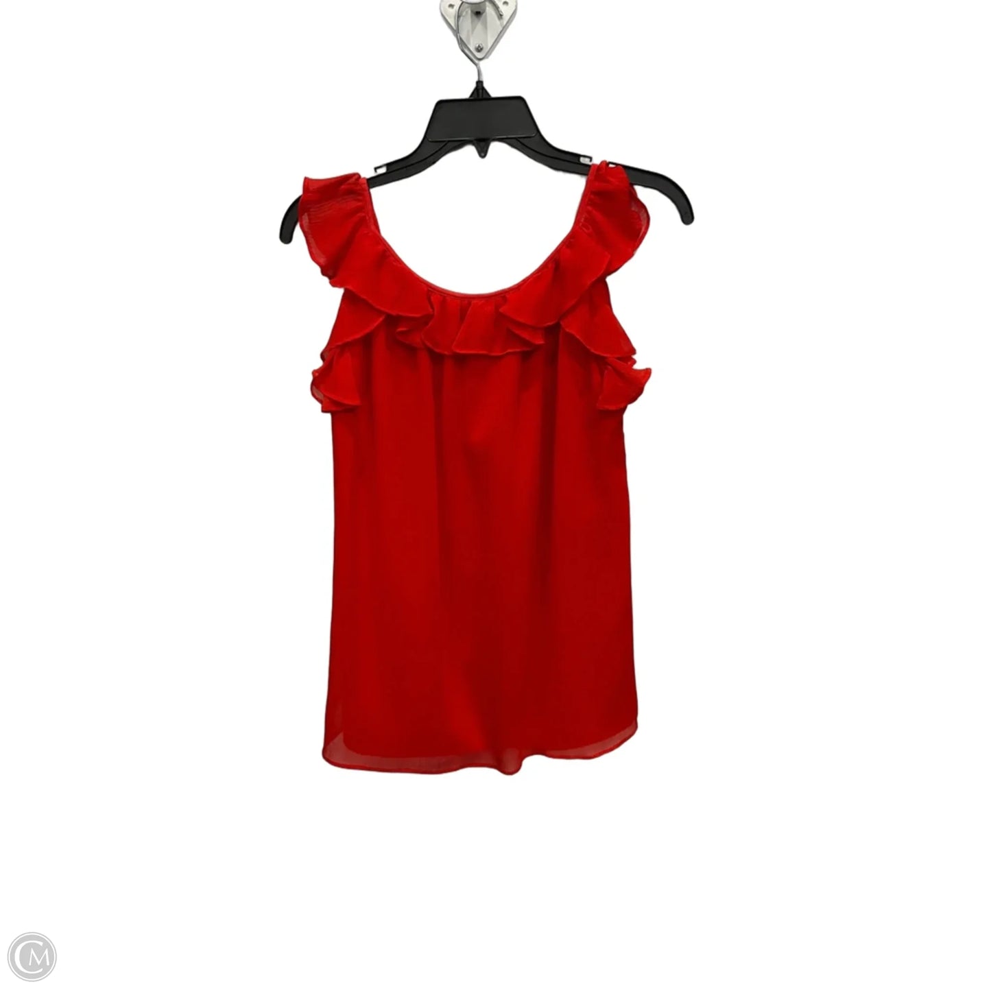 Top Sleeveless Basic By Banana Republic In Red, Size: M