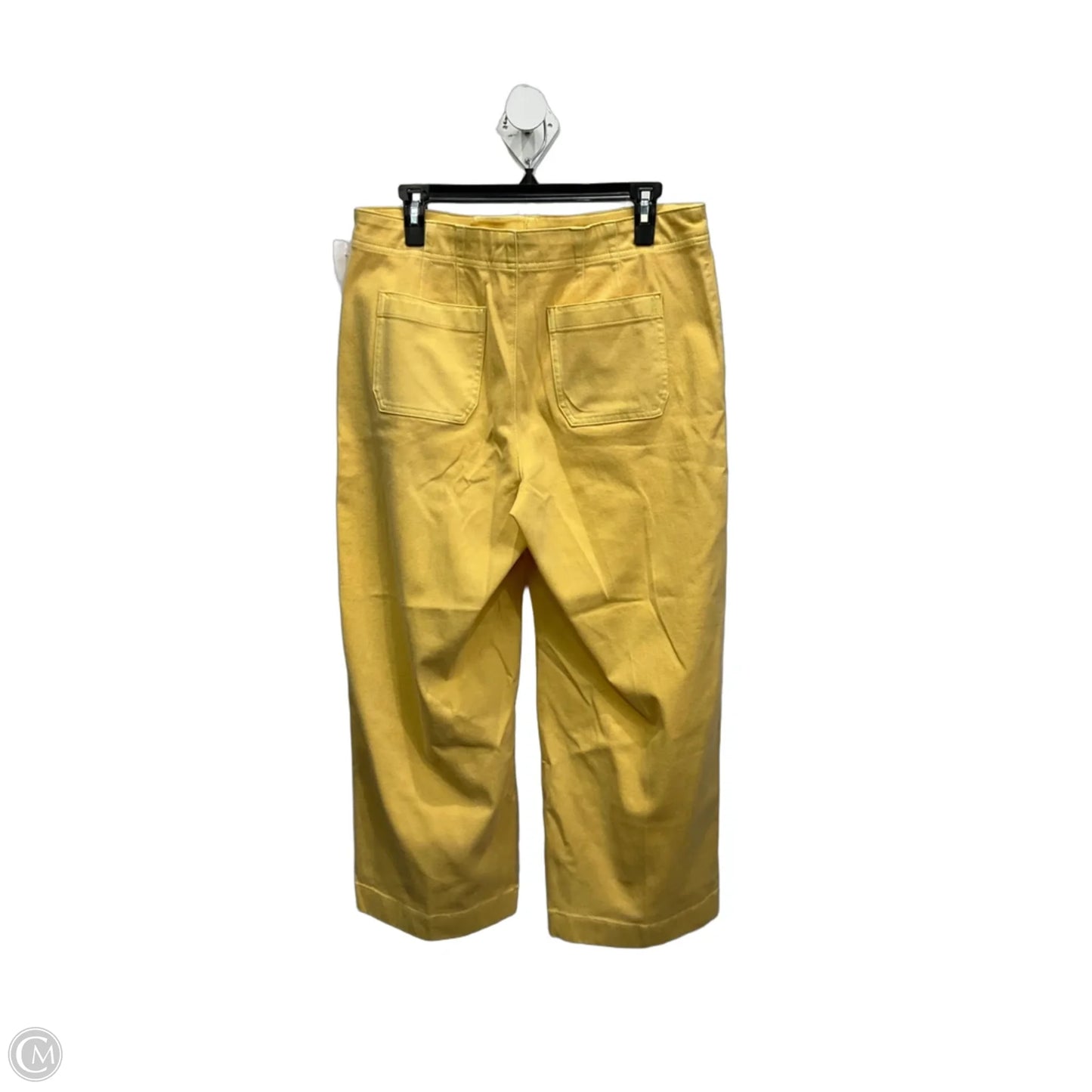 Jeans Wide Leg By Talbots In Yellow Denim, Size: 10