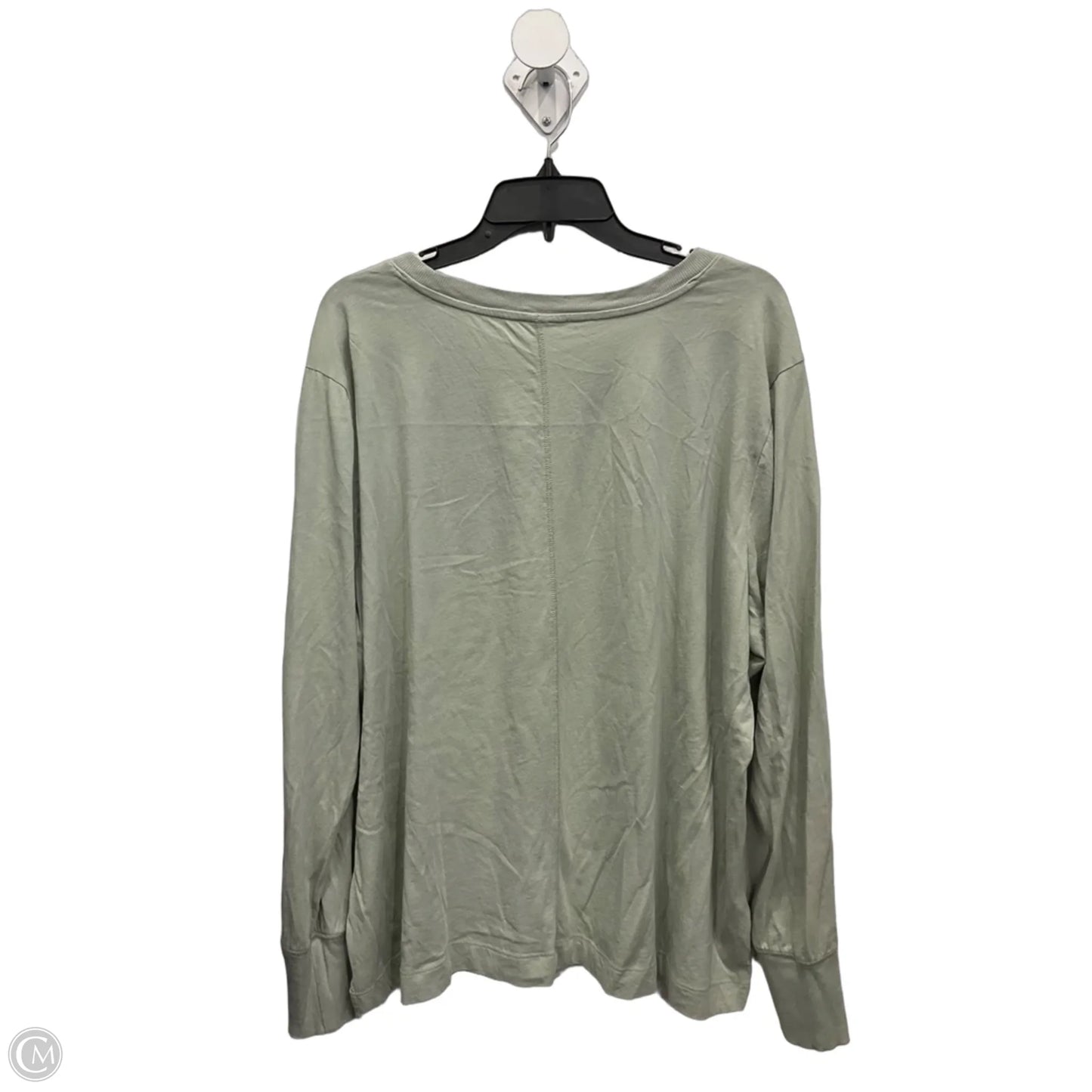Top Long Sleeve Basic By Lou And Grey In Green, Size: Xxl