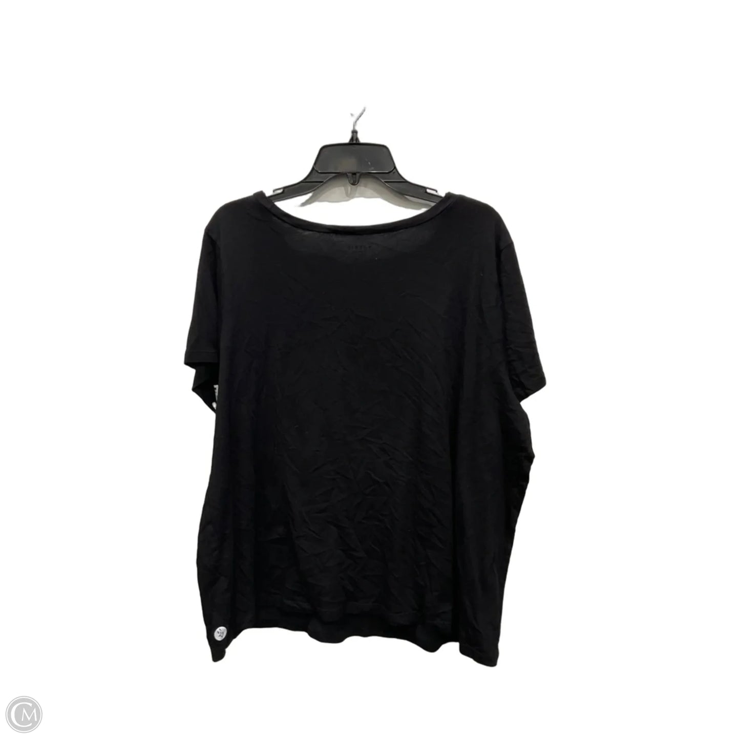 Top Short Sleeve By Torrid In Black, Size: 3x