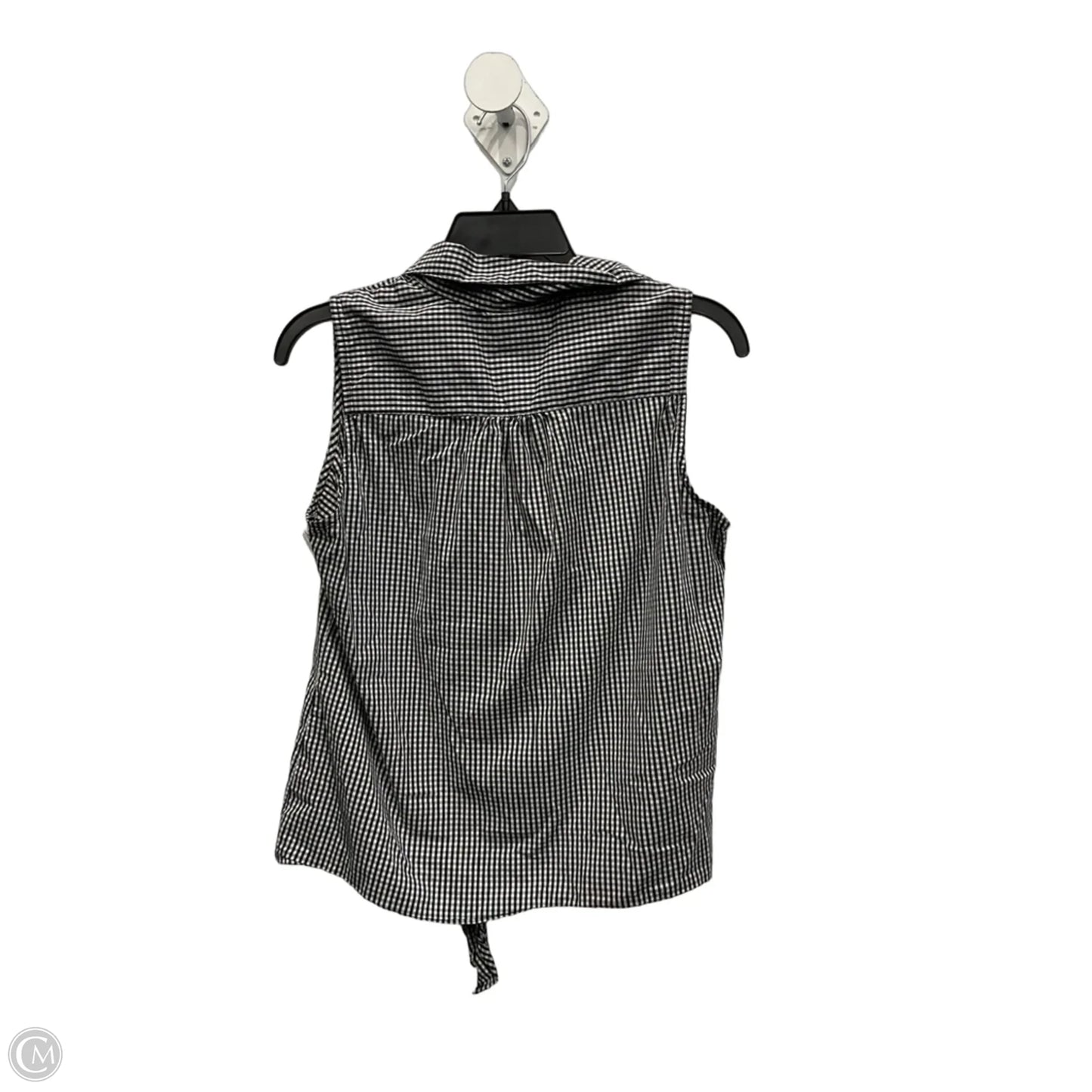 Top Sleeveless By Anne Klein In Black & White, Size: S