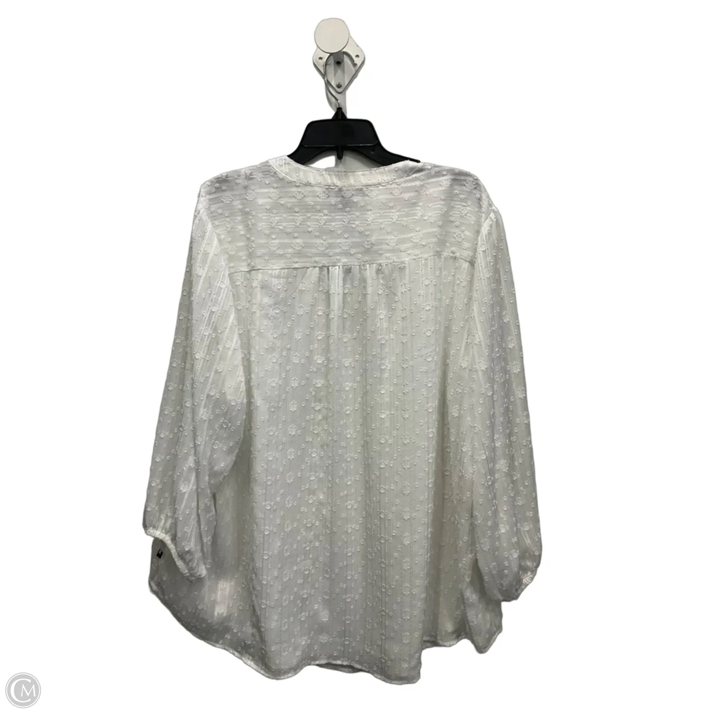 Top Long Sleeve Basic By Tommy Hilfiger In White, Size: 2x