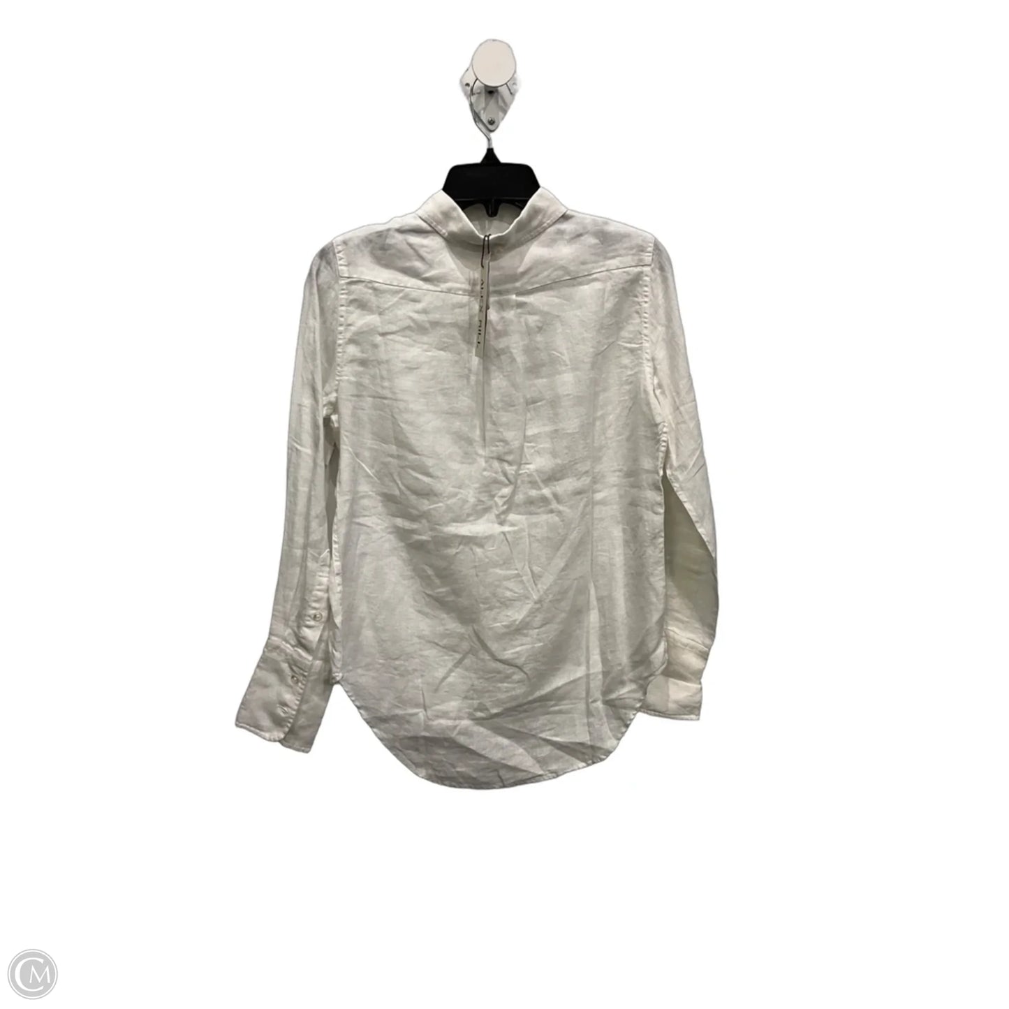 Blouse Long Sleeve By Cmc In White, Size: S