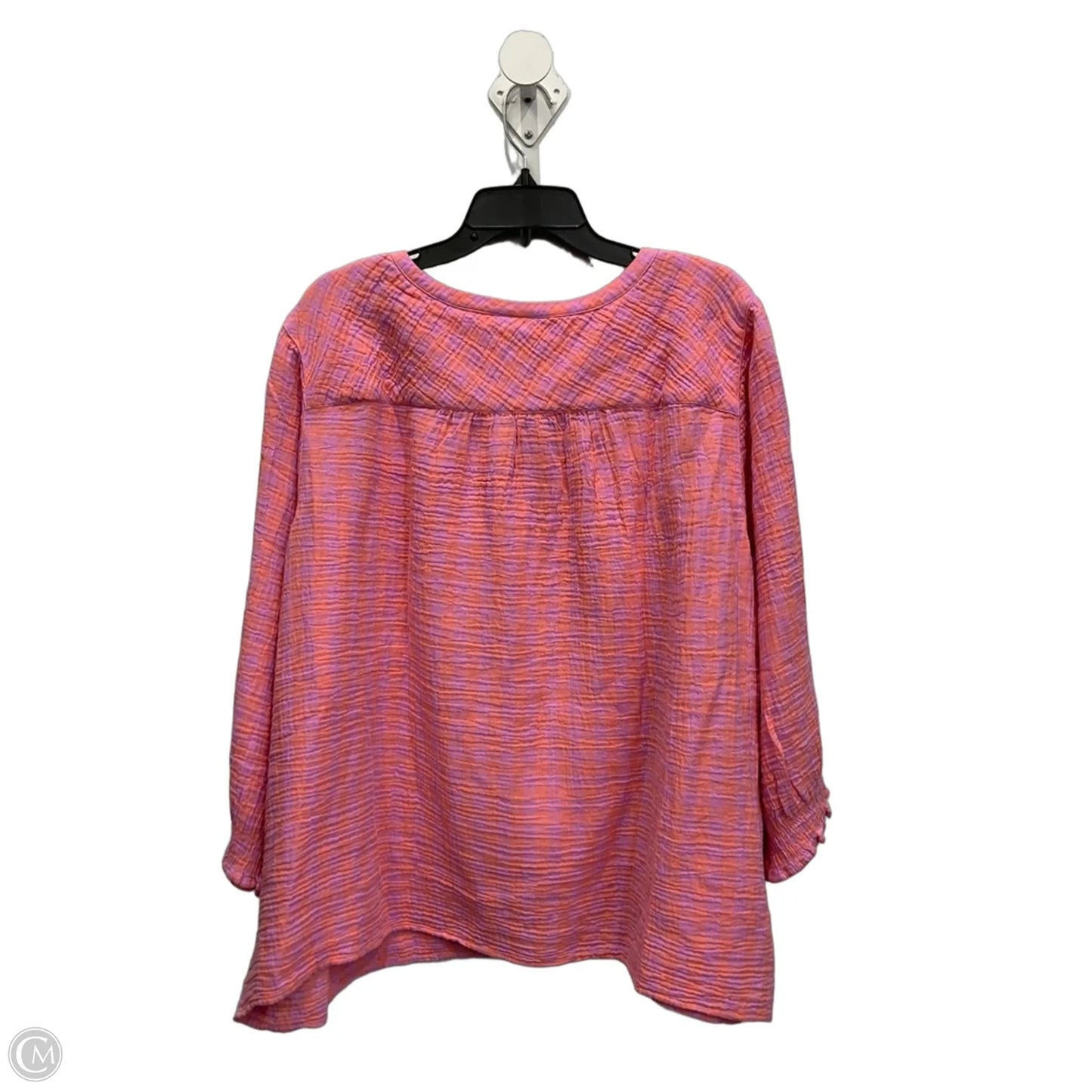 Top Long Sleeve By J. Jill In Pink, Size: 3x