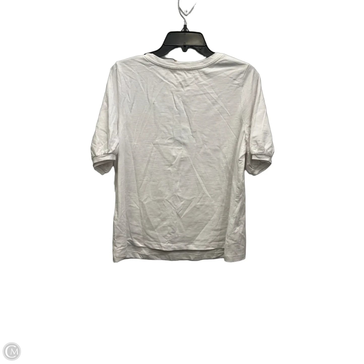 Top Short Sleeve Basic By Clothes Mentor In White, Size: M