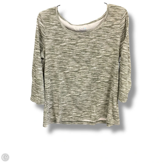 Top Long Sleeve By Croft And Barrow In Green, Size: Lp