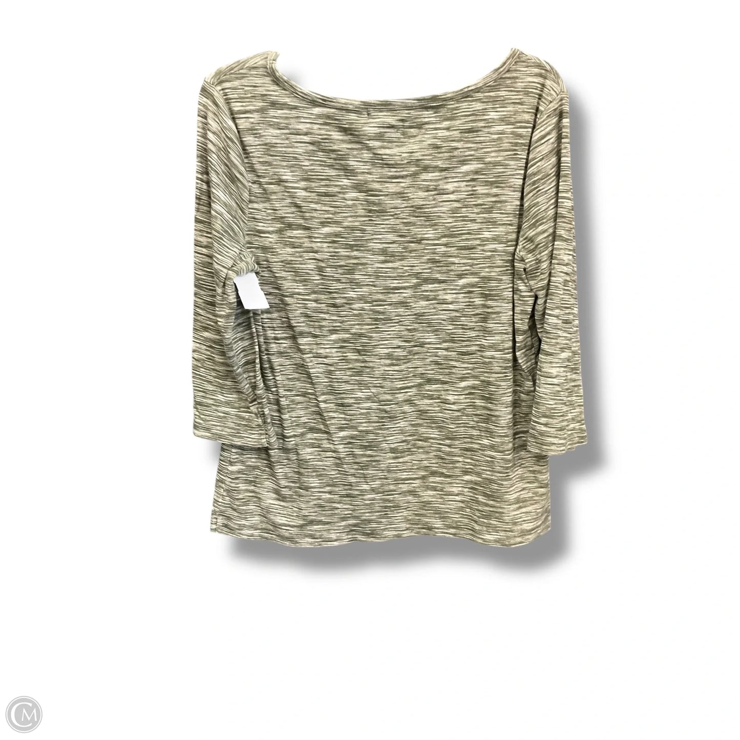 Top Long Sleeve By Croft And Barrow In Green, Size: Lp