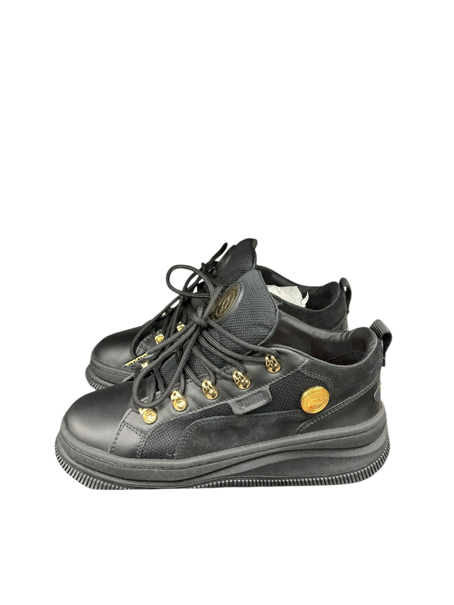 Shoes Sneakers By Balmain In Black, Size: 6.5