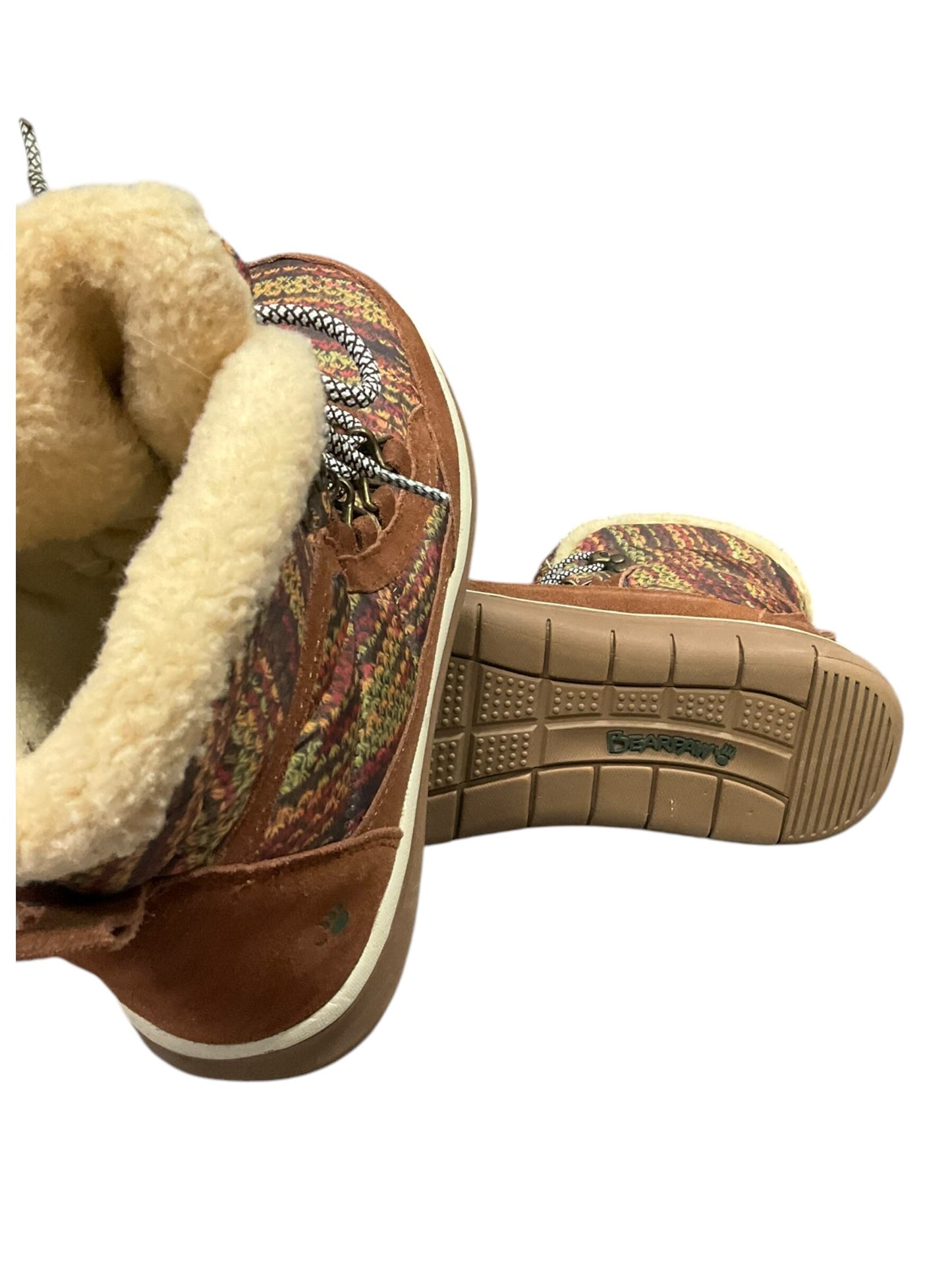 Boots Ankle Flats By Bearpaw Size: 12