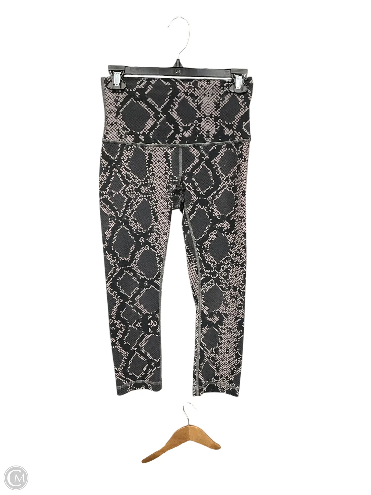 Athletic Leggings By Lululemon In Snakeskin Print, Size: S