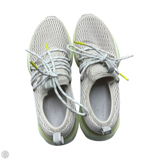 Shoes Athletic By Sorel In Grey & Yellow, Size: 8