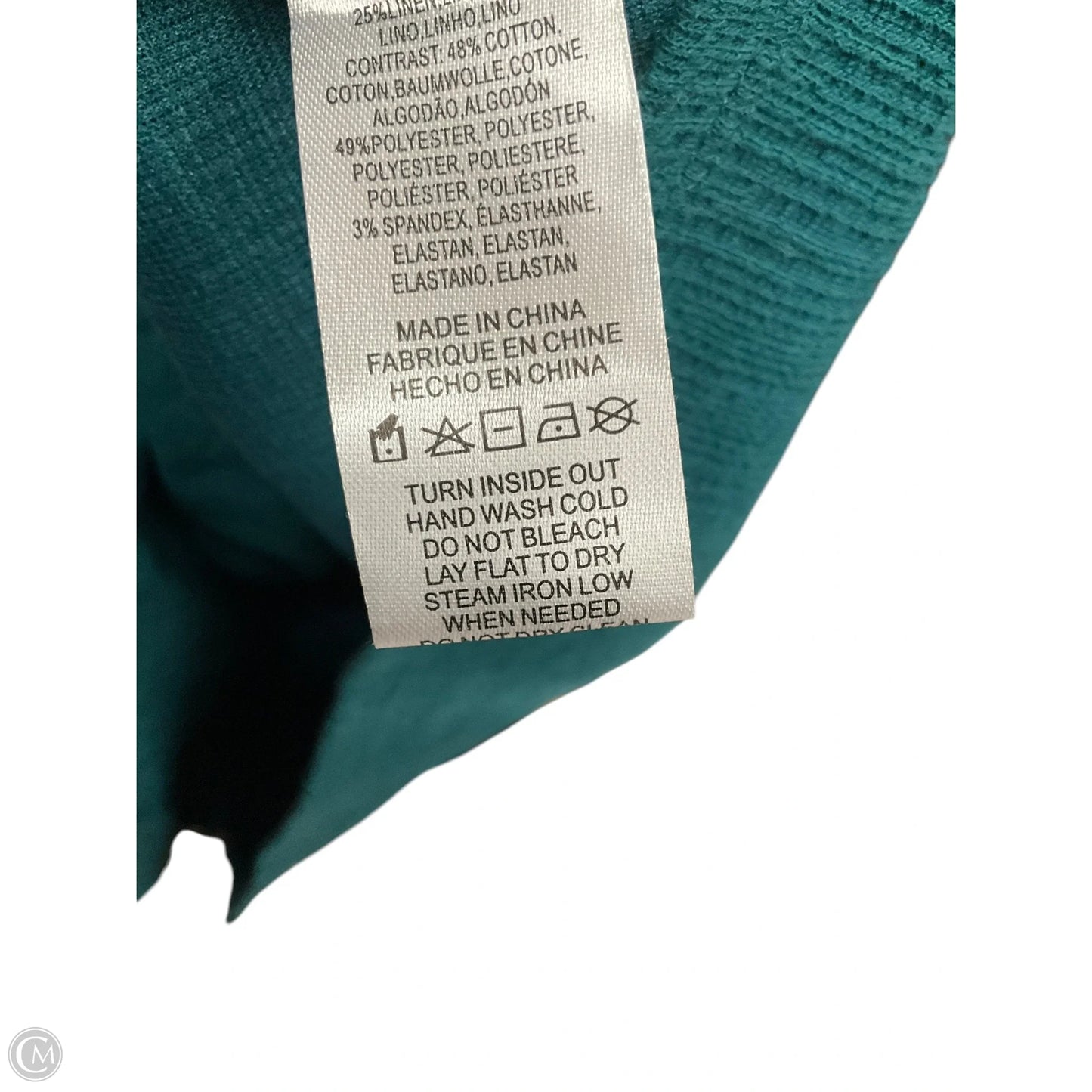 Top Short Sleeve By Current Air In Green, Size: Xs