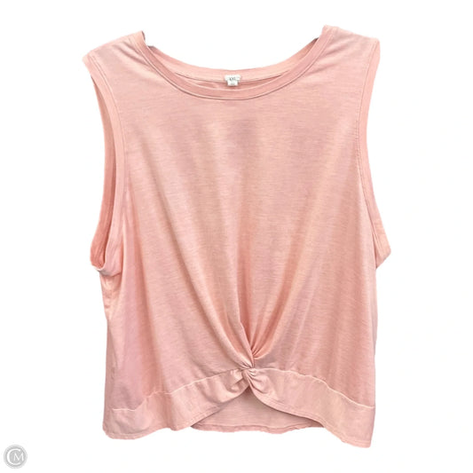 Top Sleeveless By Clothes Mentor In Pink, Size: Xxl