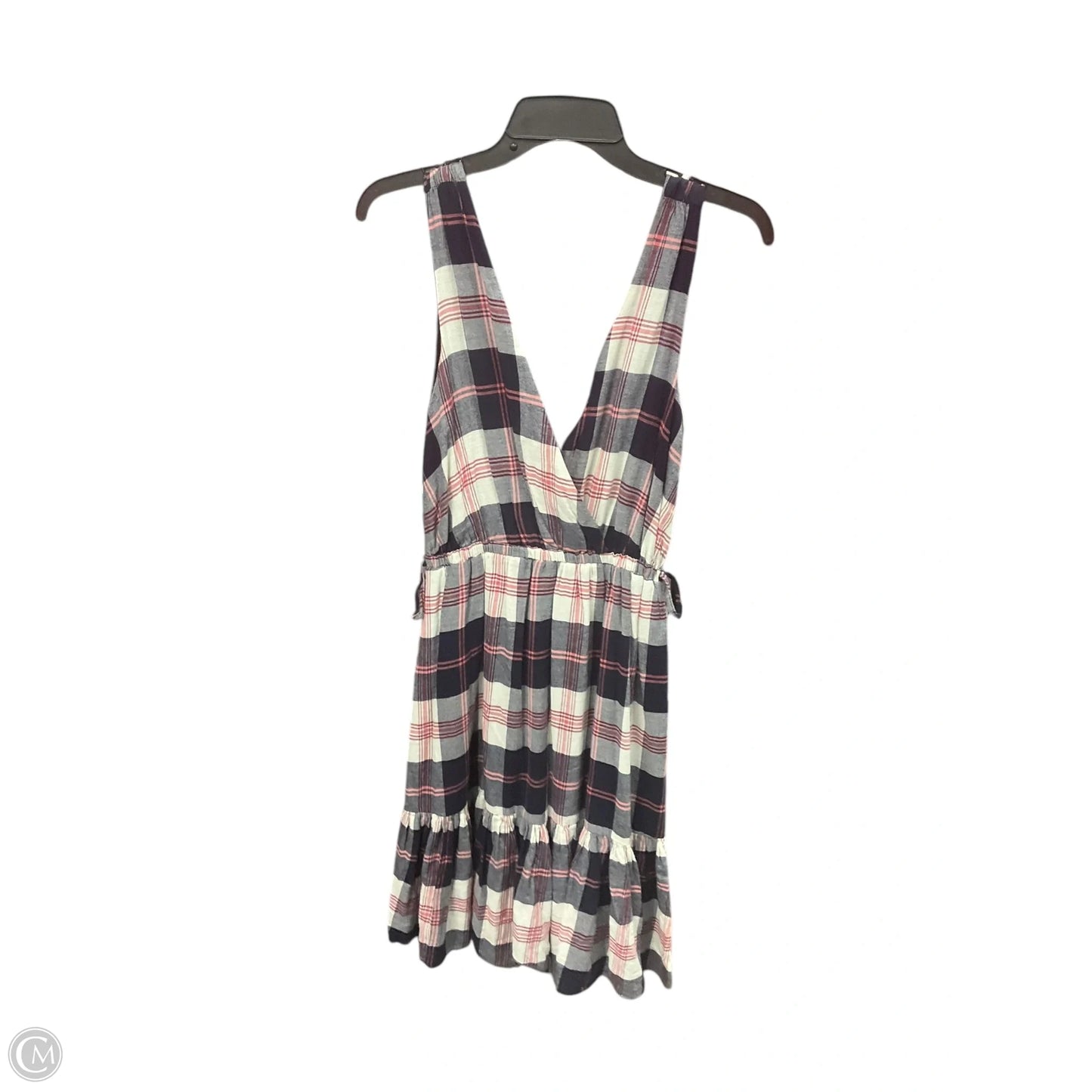 Dress Casual Midi By Anthropologie In Plaid Pattern, Size: Xs