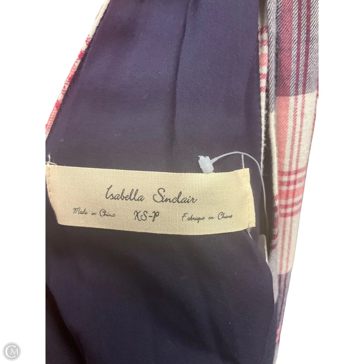 Dress Casual Midi By Anthropologie In Plaid Pattern, Size: Xs