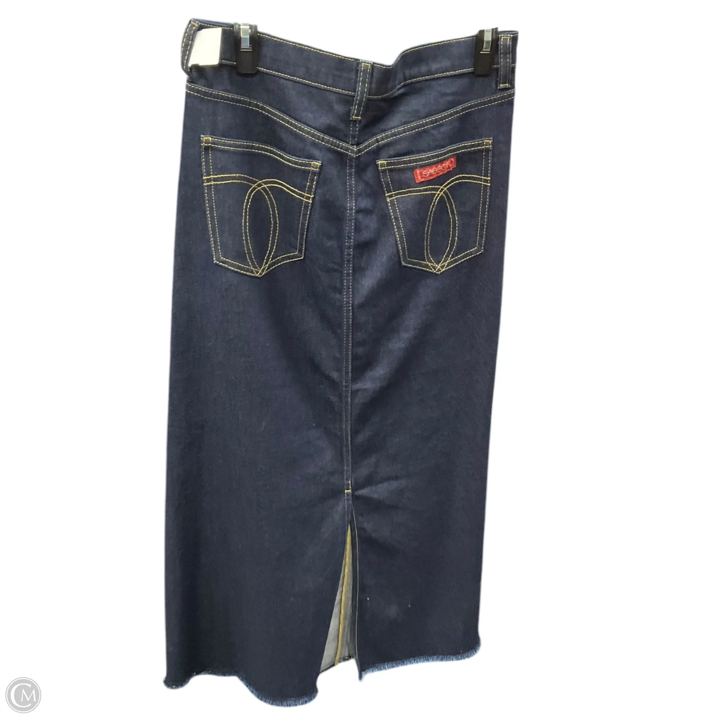 Skirt Maxi By Johnny Was In Blue Denim, Size: 6