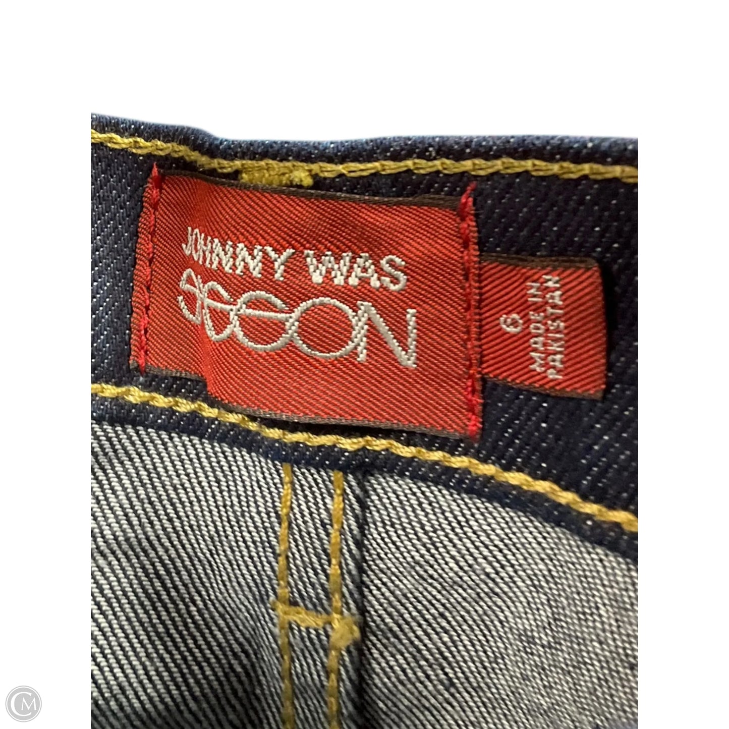 Skirt Maxi By Johnny Was In Blue Denim, Size: 6
