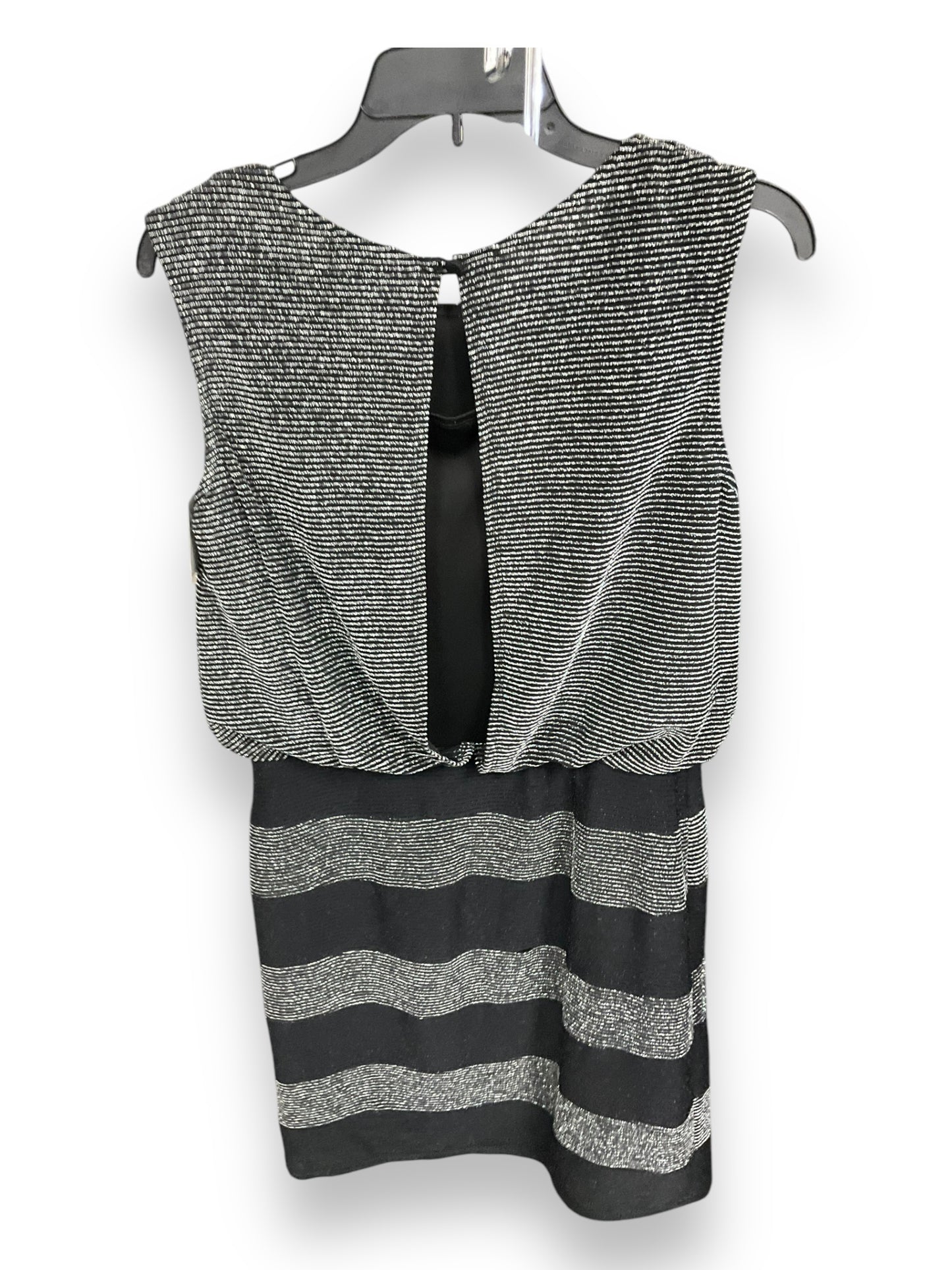 Dress Party Midi By Sandra Darren In Black & Silver, Size: 6