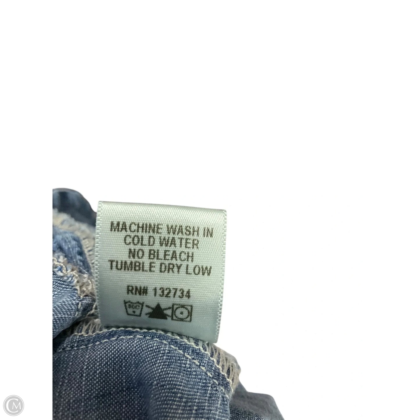 Top Long Sleeve By Bella Dahl In Blue Denim, Size: S