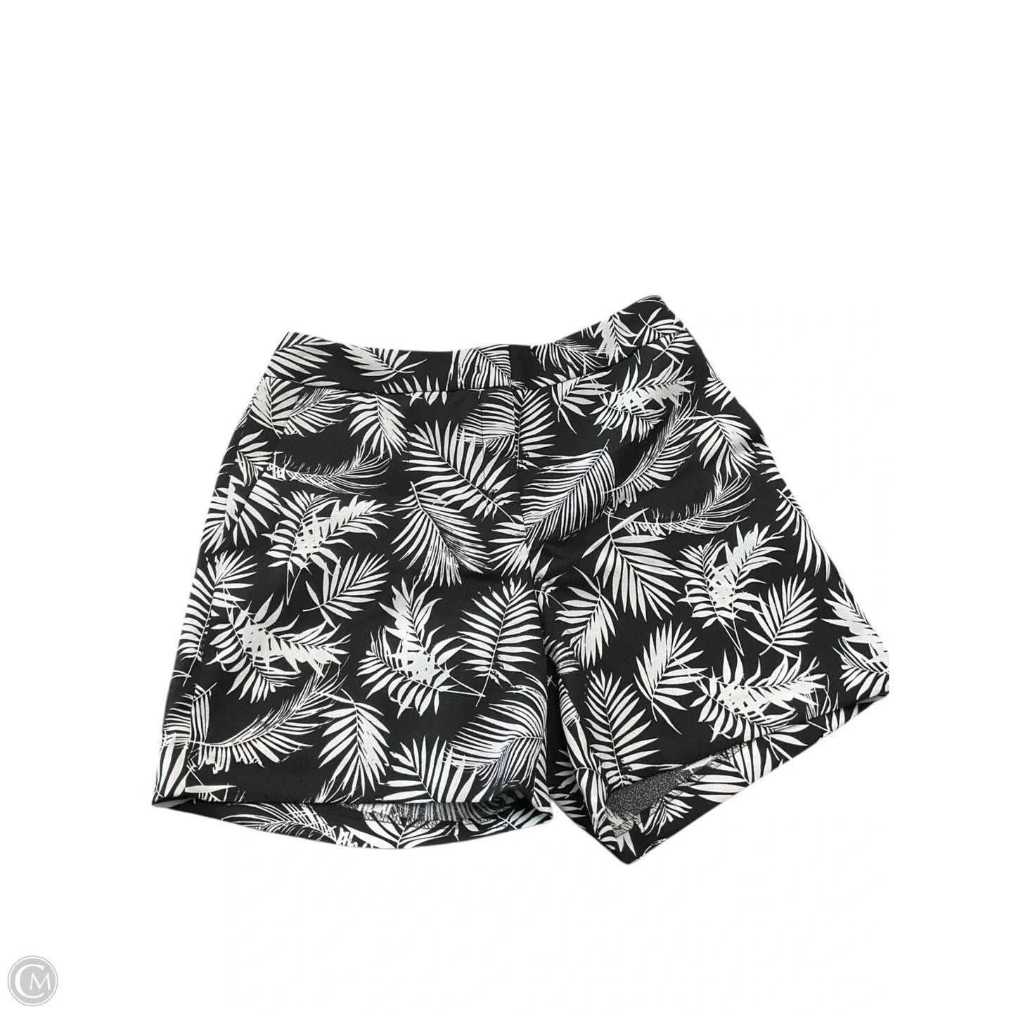Shorts By Carmen Marc Valvo In Black & White, Size: 2