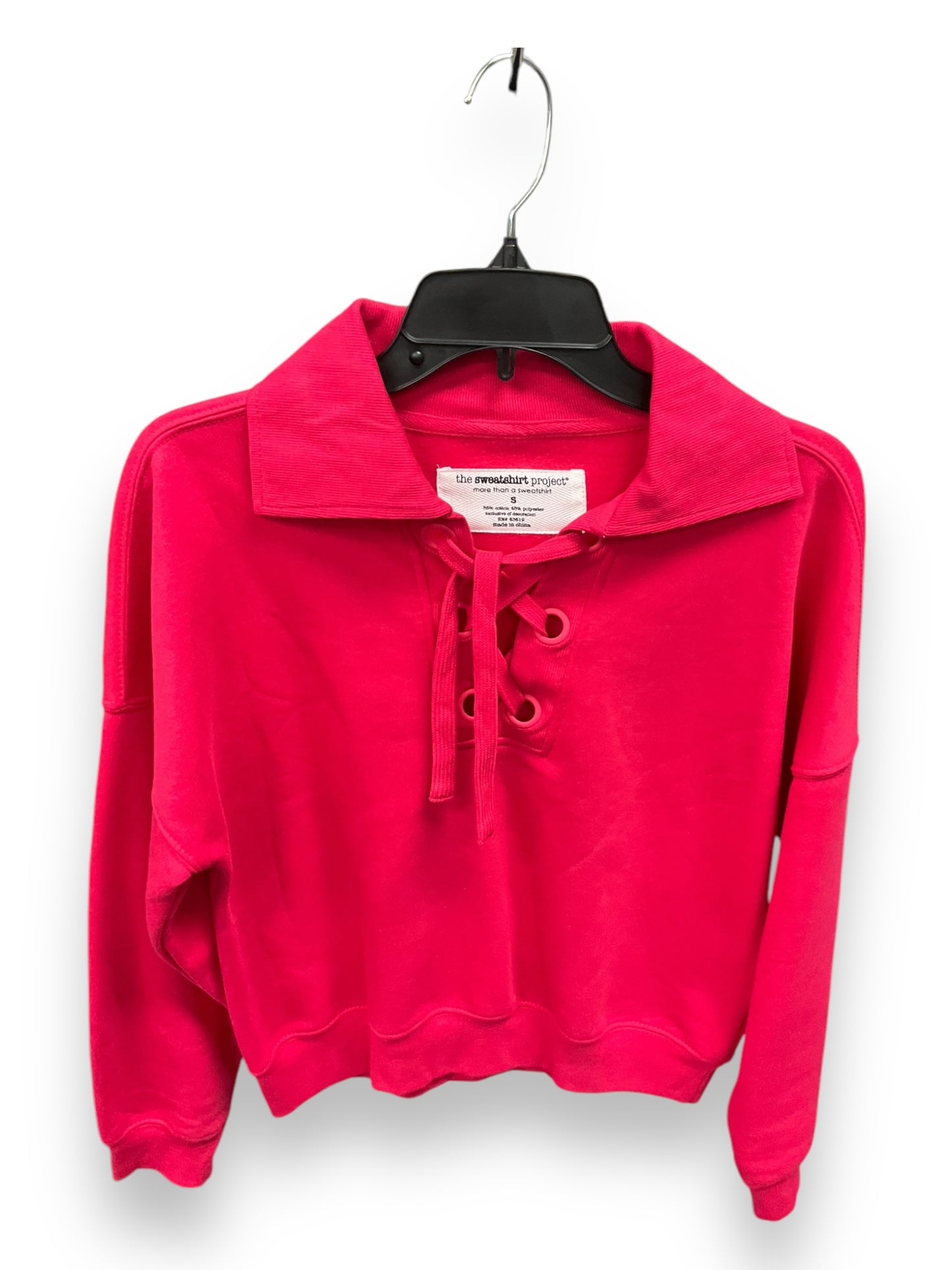 Sweatshirt Collar By Clothes Mentor In Pink, Size: S