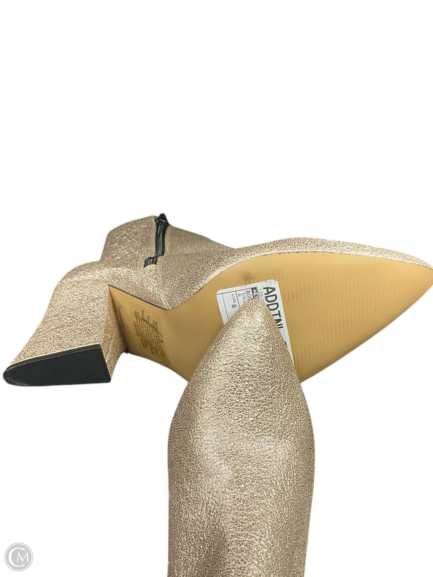 Boots Ankle Heels By Express In Gold, Size: 8