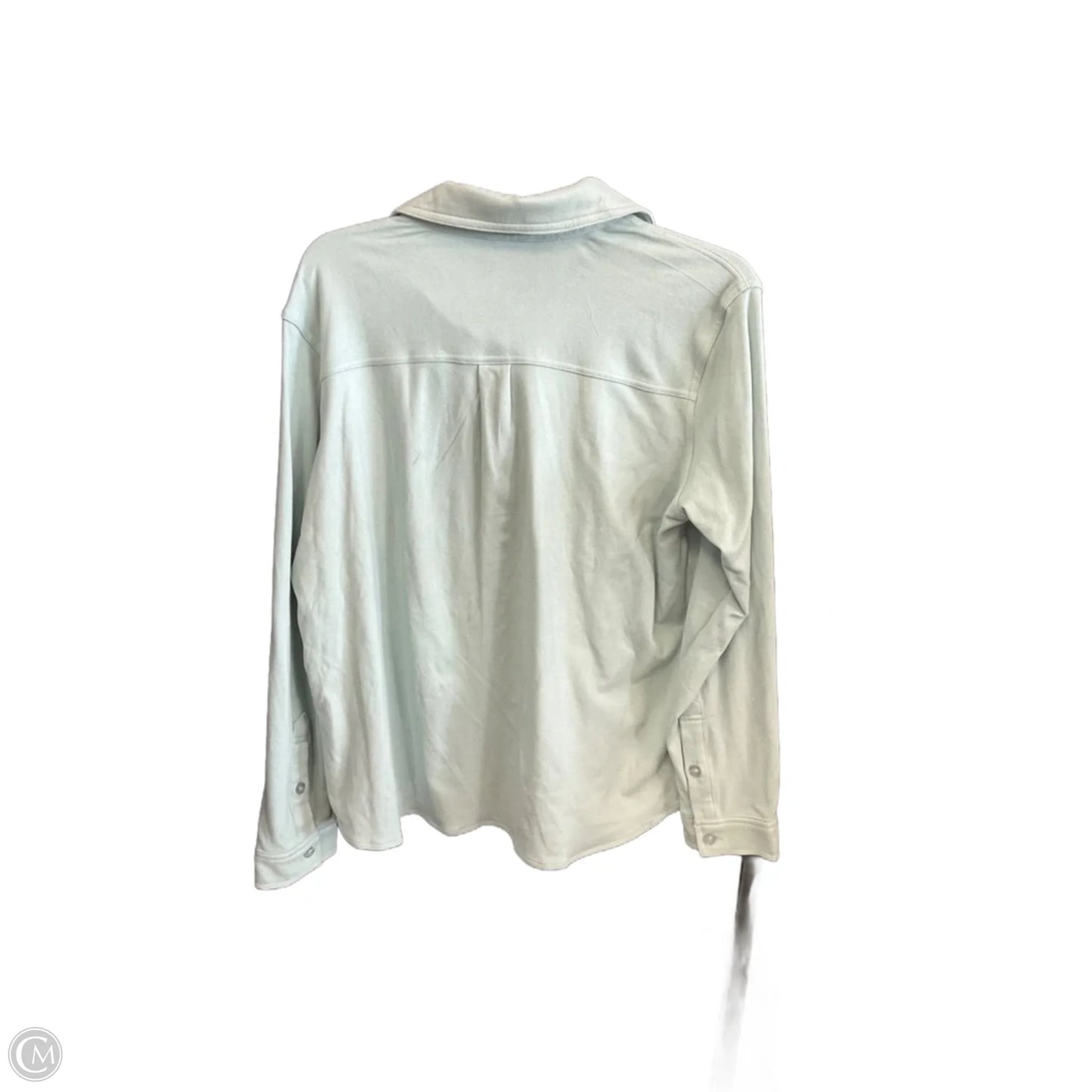 Blouse Long Sleeve By 32 Degrees In Teal, Size: L