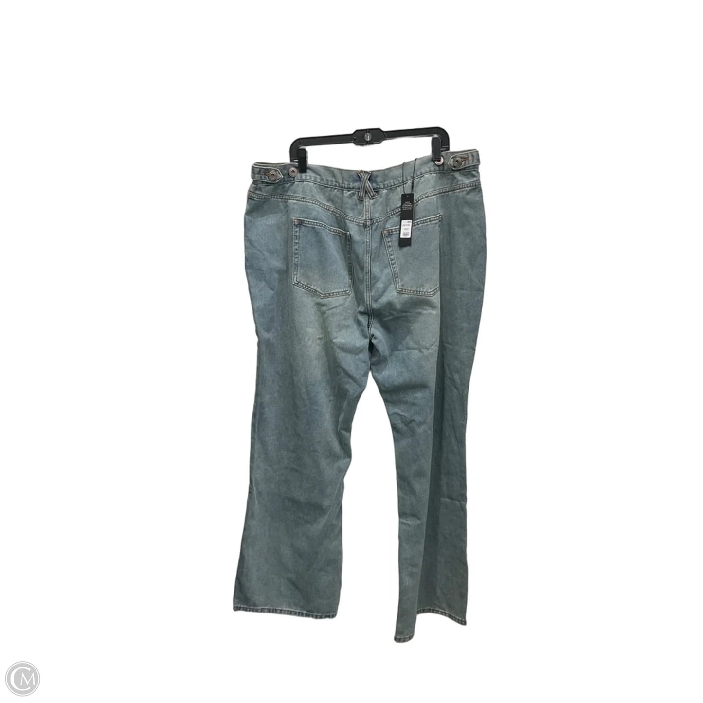 Jeans Straight By Fashion Nova In Blue Denim, Size: 20