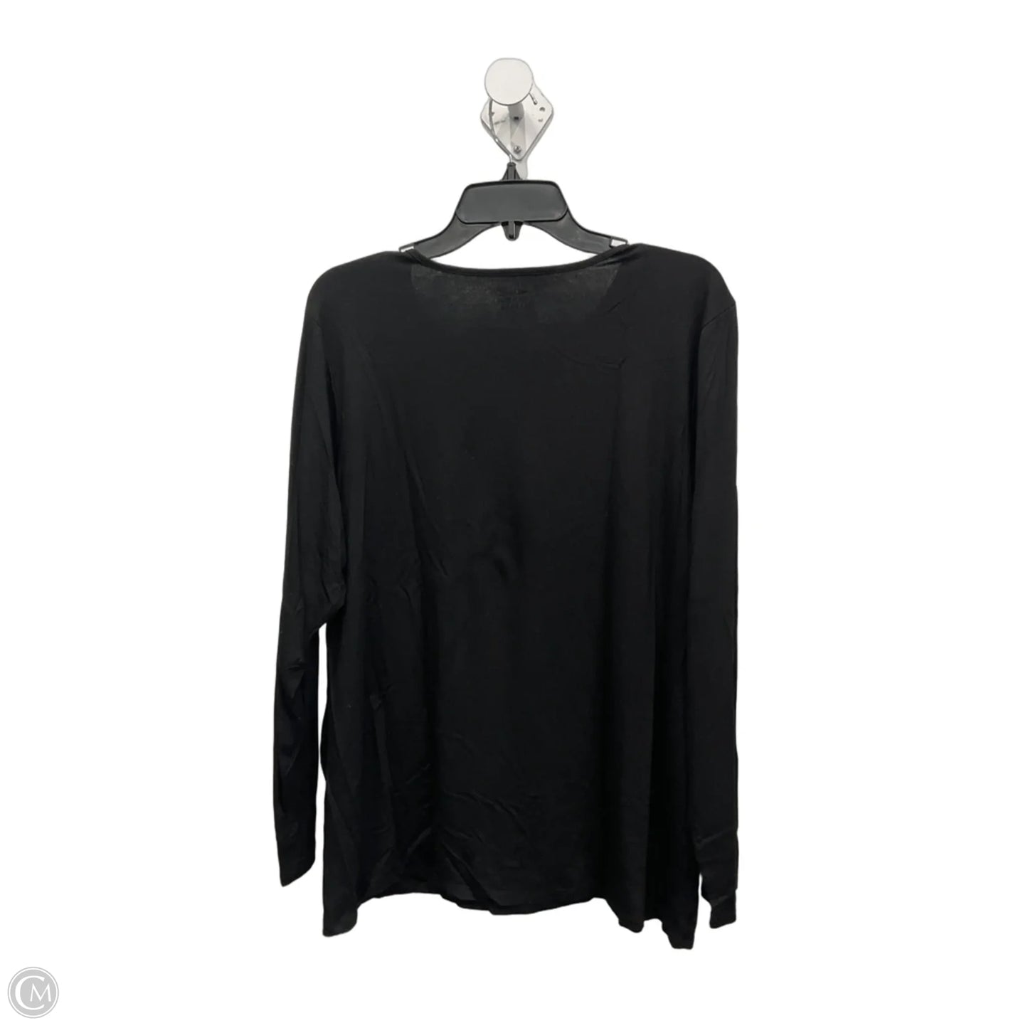 Top Long Sleeve By Chicos In Black, Size: 3x