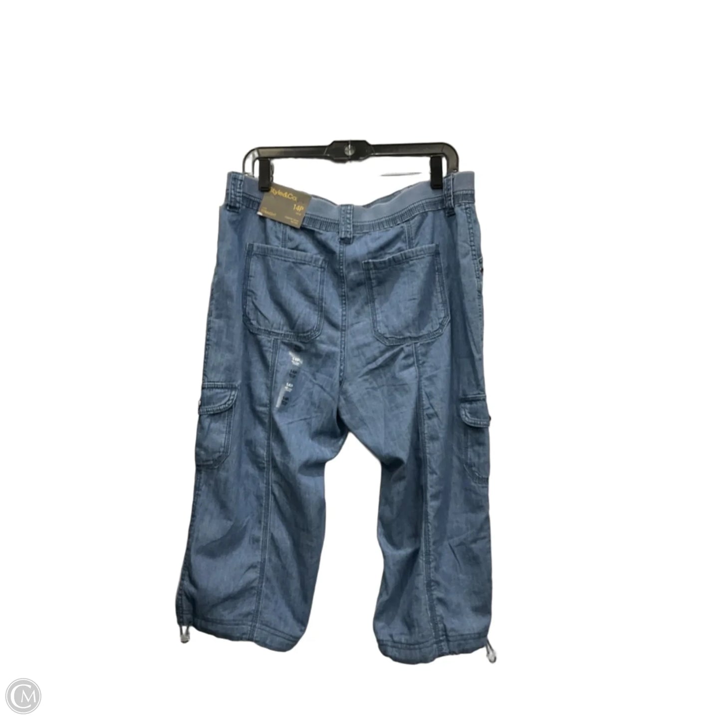 Capris By Style And Company In Blue Denim, Size: 14p