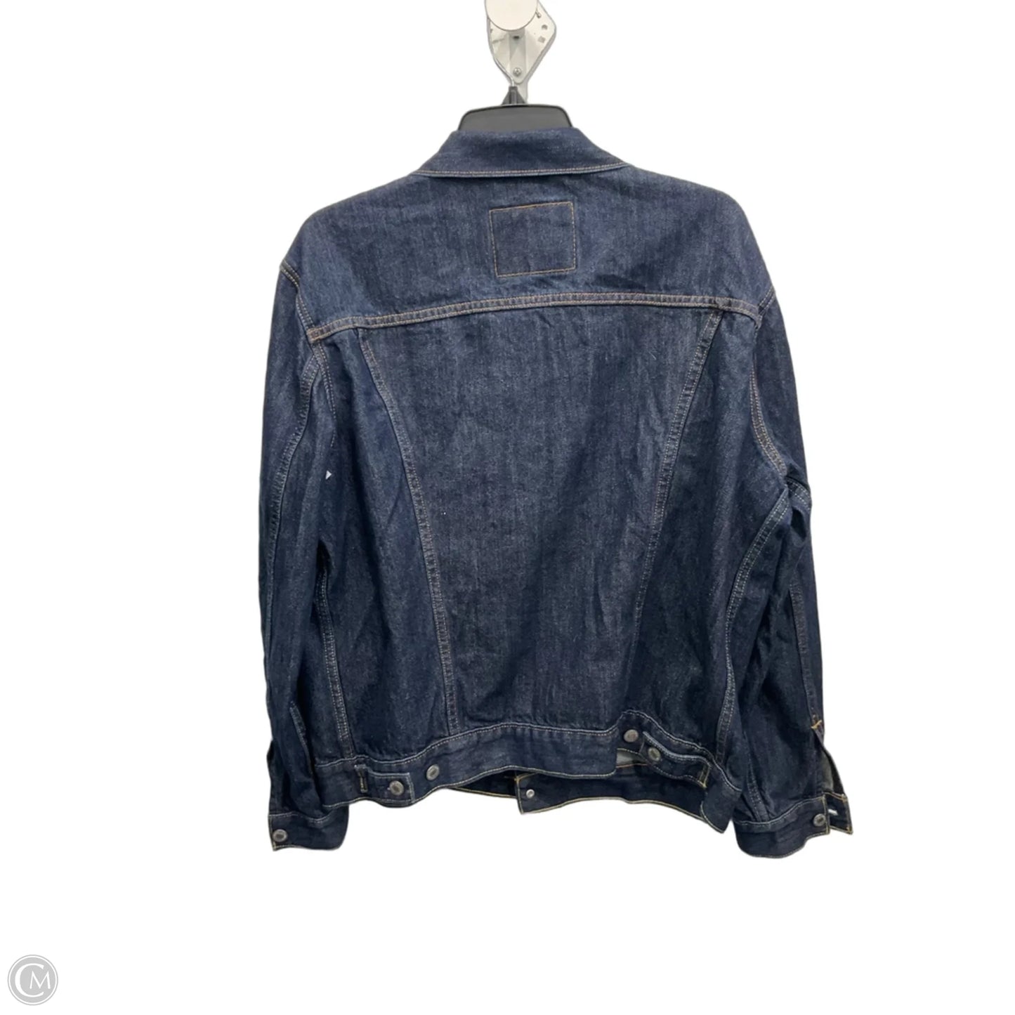Jacket Denim By Levis In Blue Denim, Size: L