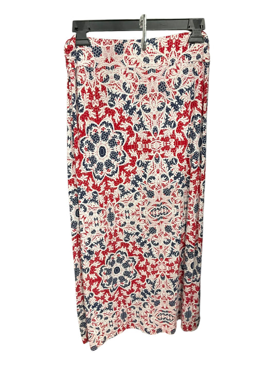 Skirt Maxi By Liz Claiborne In Red & White, Size: M