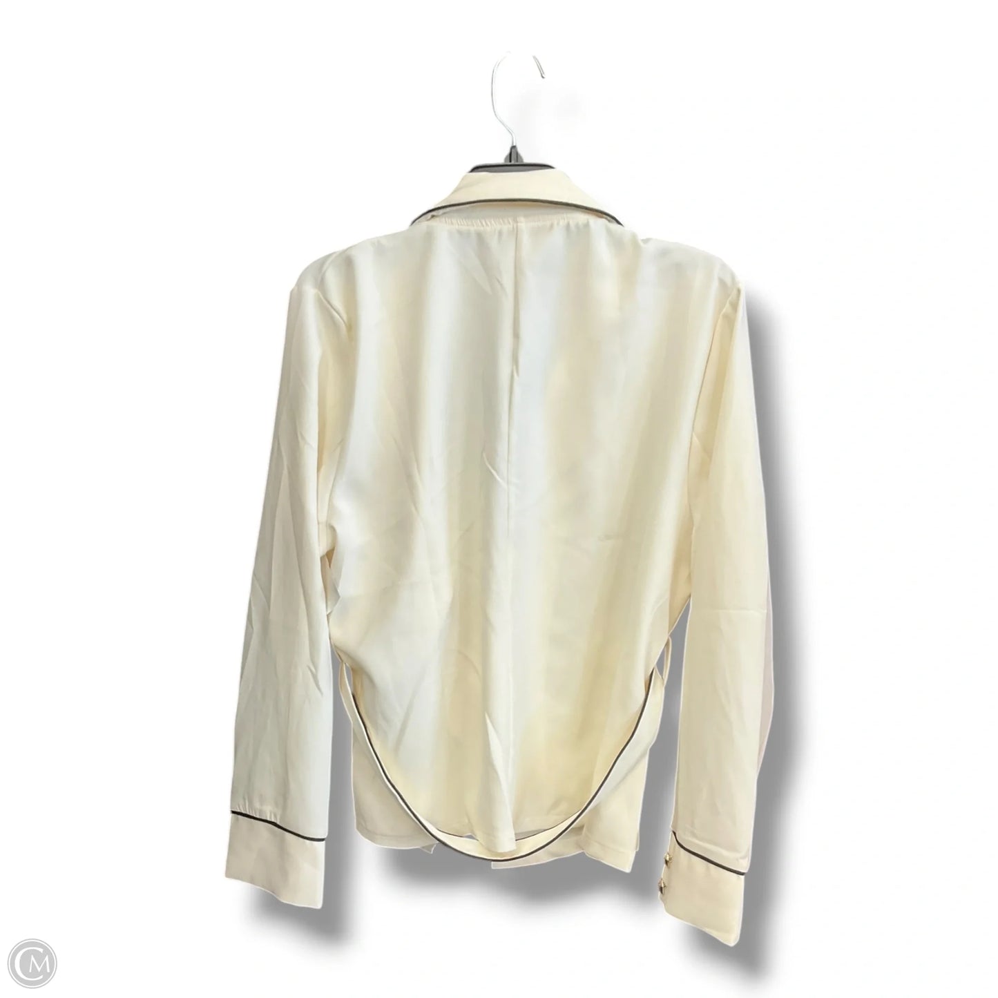 Blazer By Clothes Mentor In Cream, Size: Xl