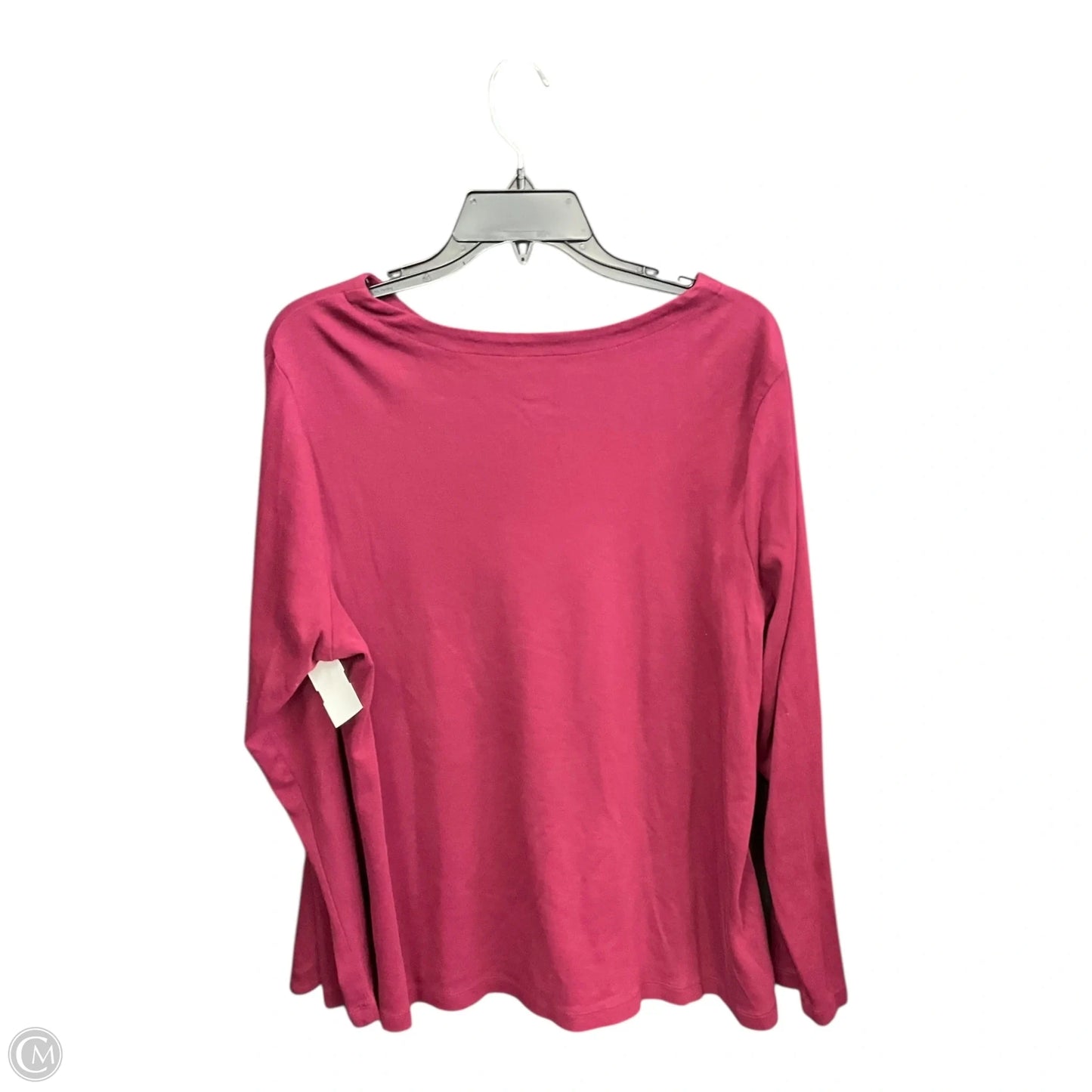 Top Long Sleeve By J. Jill In Maroon, Size: Xl