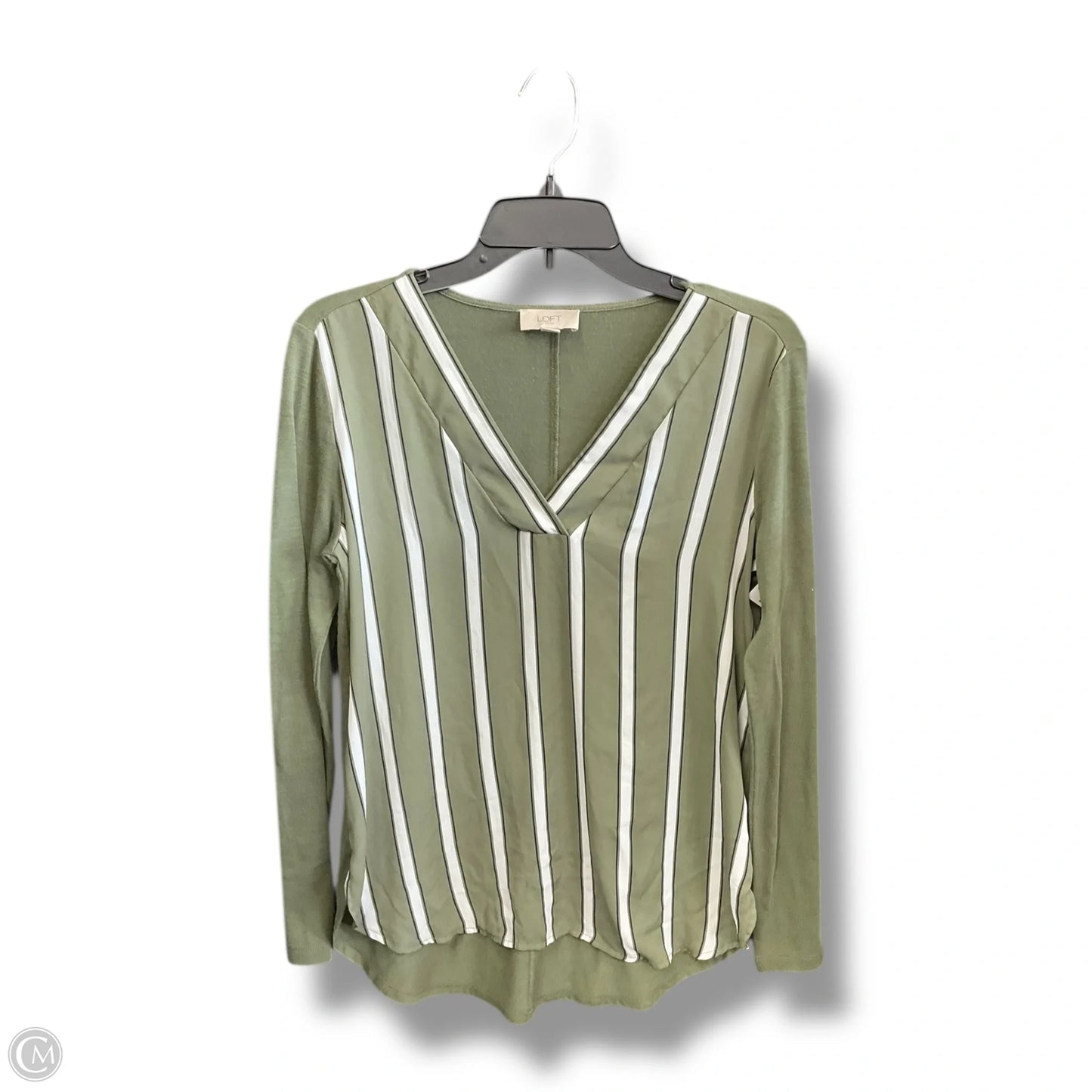 Top Long Sleeve By Loft In Green, Size: Xs